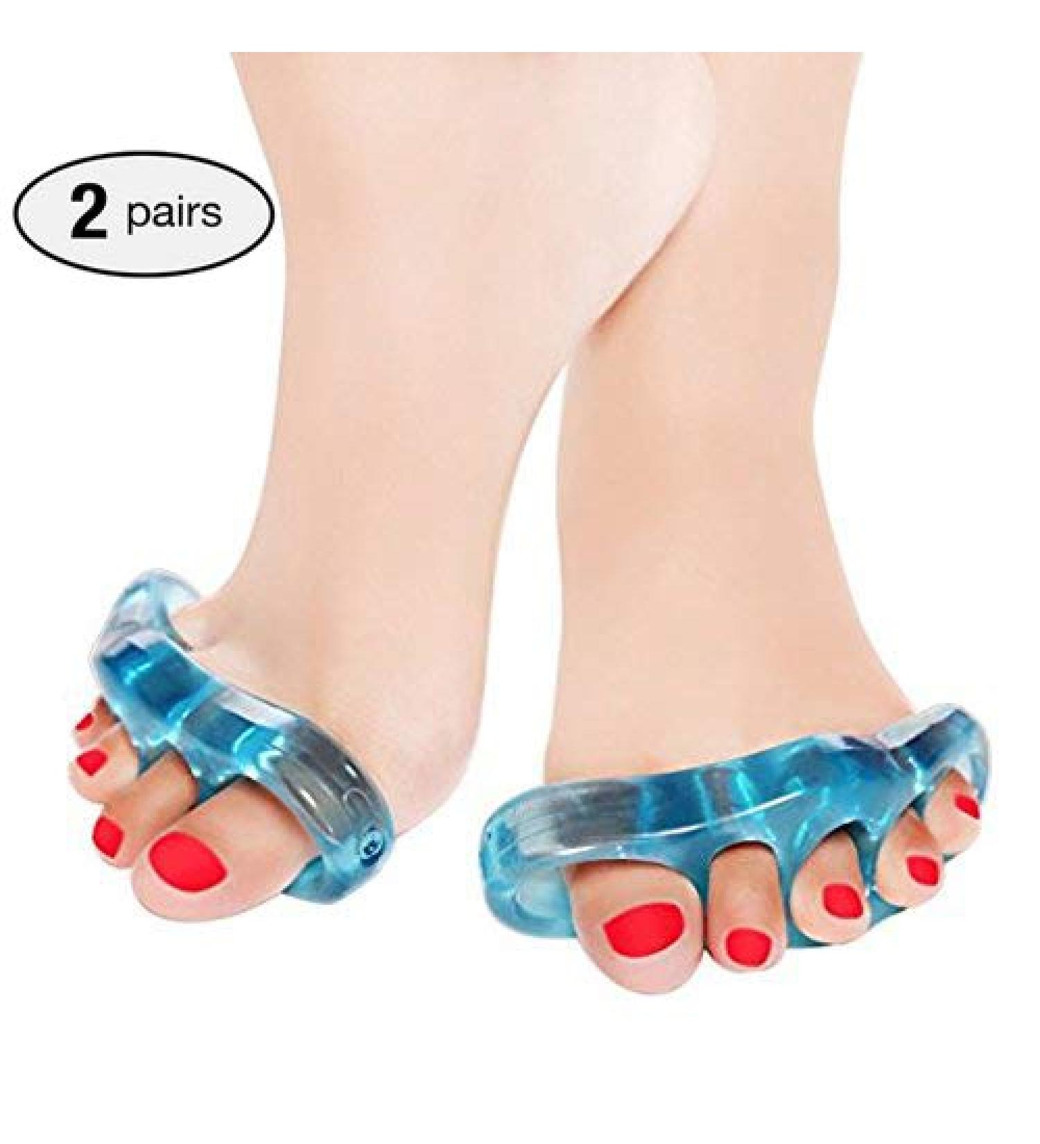 2 Pair Gel Toe Separators & Straighteners - Bunion Relief & Pain Alleviation for Men & Women (Size L 9-14/12-14) - Buy Online on SooperMarket.com