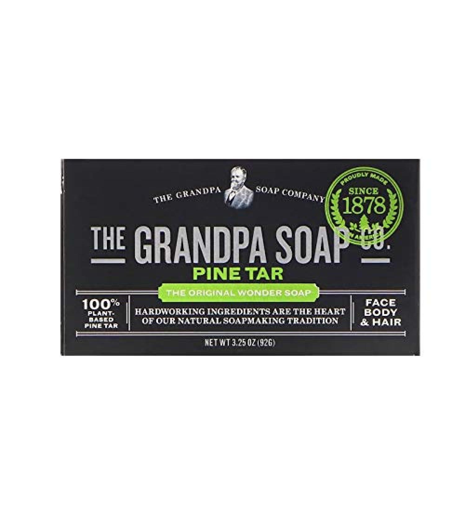 Grandpa Soap Co. Pine Tar Bar Soap | 3.25 oz Face, Body & Hair Care - Buy Online on SooperMarket.com