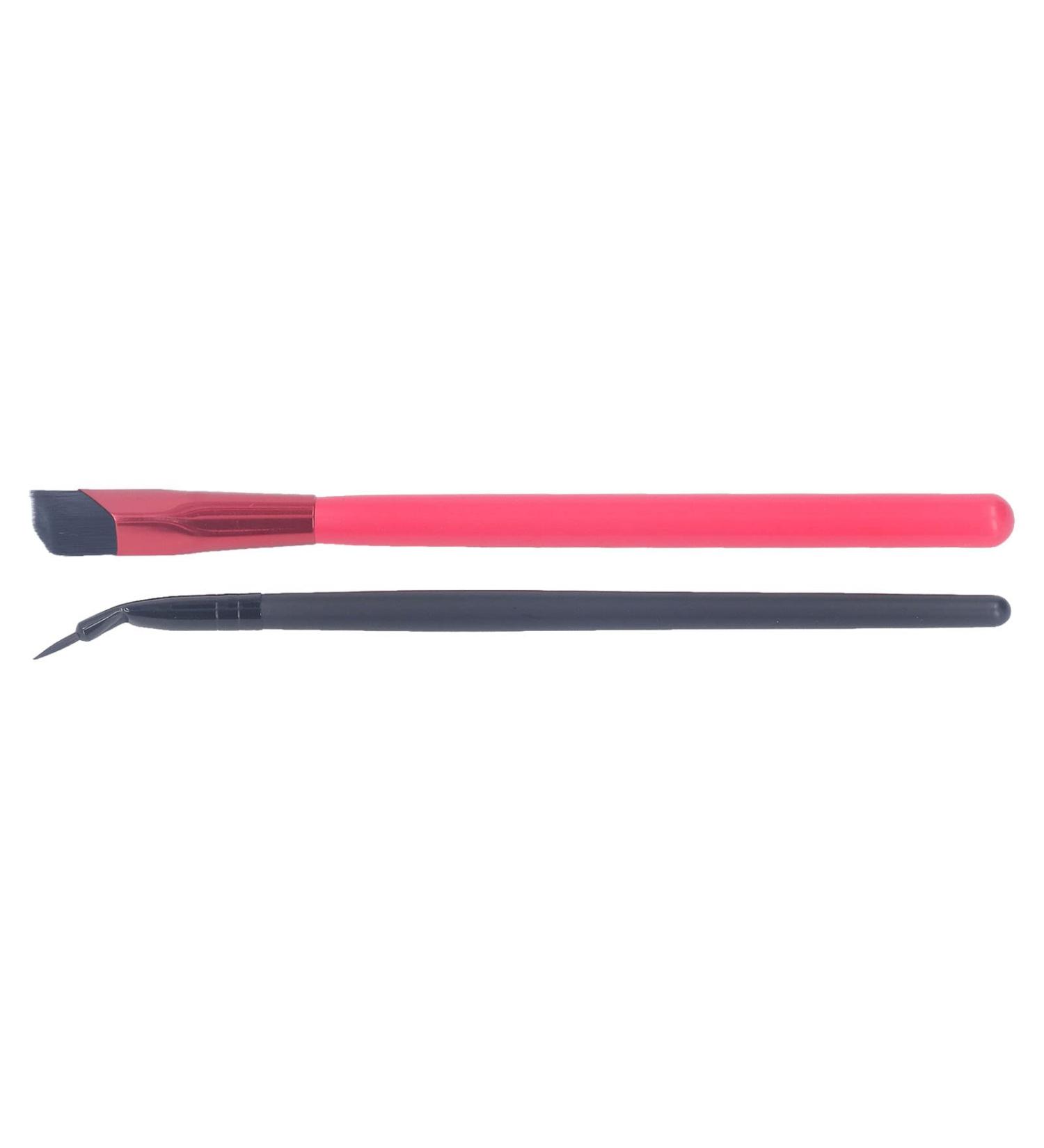 4D Hair Stroke Brow Stamp Brush Multifunctional Hairline Eyebrow Brush Square Angled Eyebrow Hairline Brush for Drawing Hairline Professional Makeup Bent Eyeliner Brush Cosmetic Tool for Women - Buy Online on SooperMarket.com