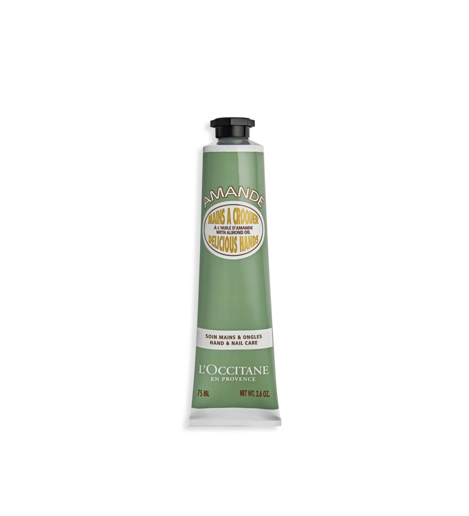 L'OCCITANE Almond Delicious Hands Cream | Sweet Scented Nourishing & Firming | 98% Readily Biodegradable | Clean & Luxury Beauty Hand Care for All Skin Types 75 ml (Pack of 1)