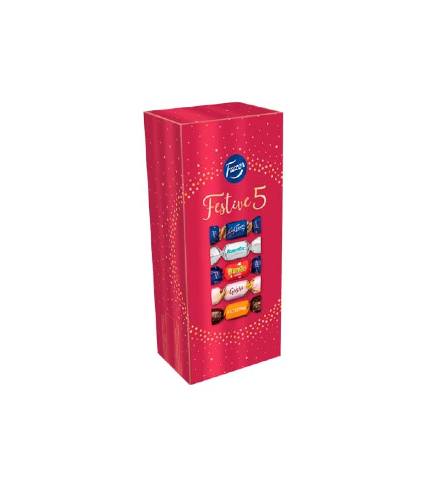 Fazer Festive 5 Chocolate 7 Boxes of 500g 123.2oz