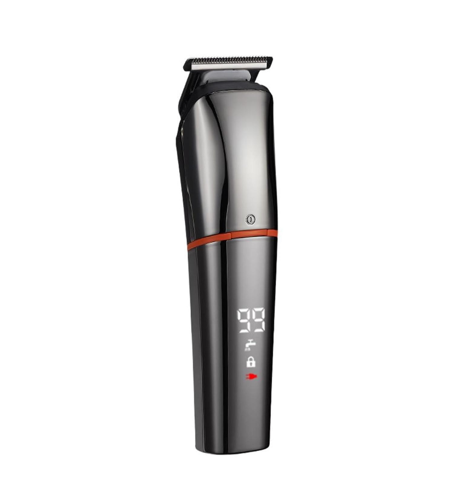 Buy Digital Display Electric Power Hair Clipper | Multifunctional Push Clipper - 160mm Gray - Fast International Shipping - Buy Online on SooperMarket.com