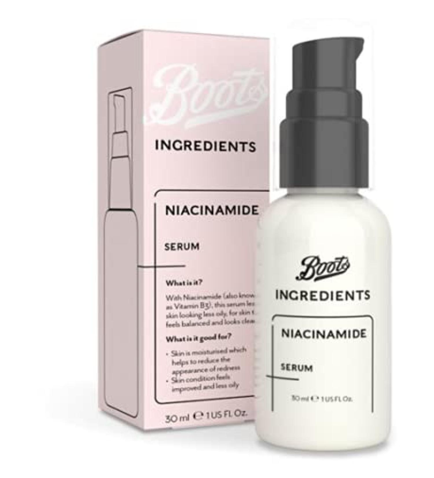 Boots Ingredients Niacinamide serum 30ml - Buy Online on SooperMarket.com