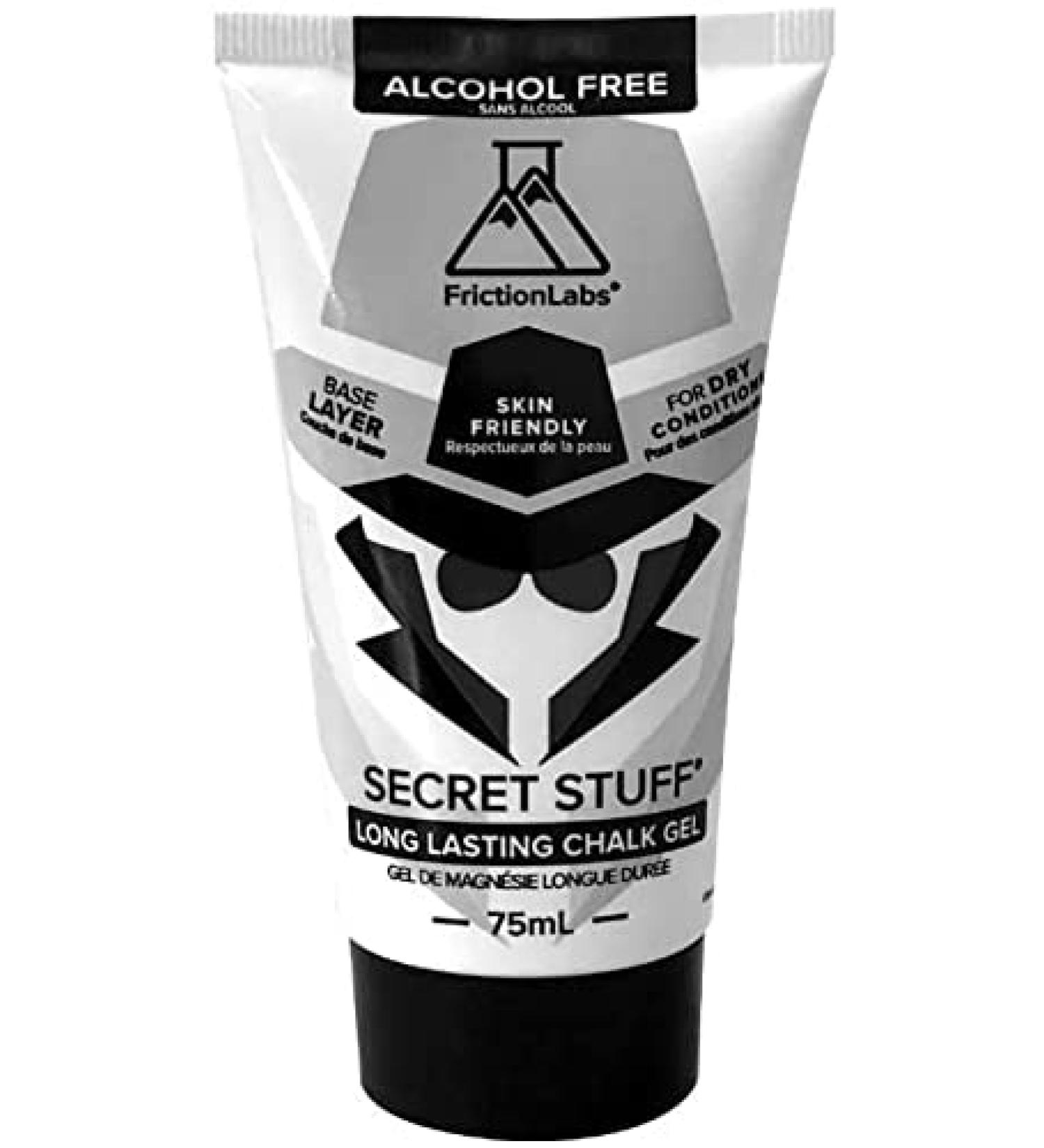 Friction Labs Quick Grip Secret Stuff Liquid Chalk 75mL - Made in USA - Skin Friendly - Ideal for Rock Climbing, Weightlifting, Gym, Tennis - Trusted by Pro Athletes - Best Workout Chalk (Alcohol-Free) - Buy Online on SooperMarket.com