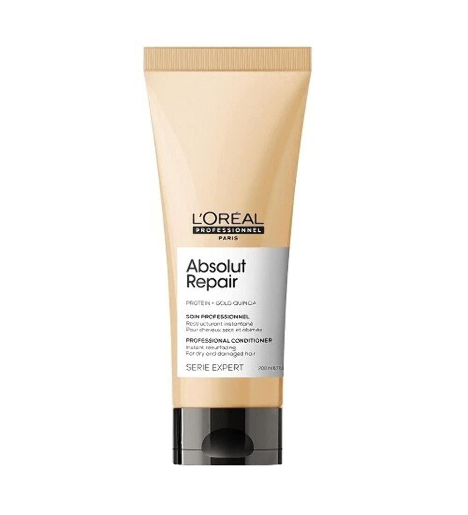 L'Or al Professionnel Absolut Repair Conditioner | Protein & Gold Quinoa for Dry/Damaged Hair - 200ml - Buy Online on SooperMarket.com