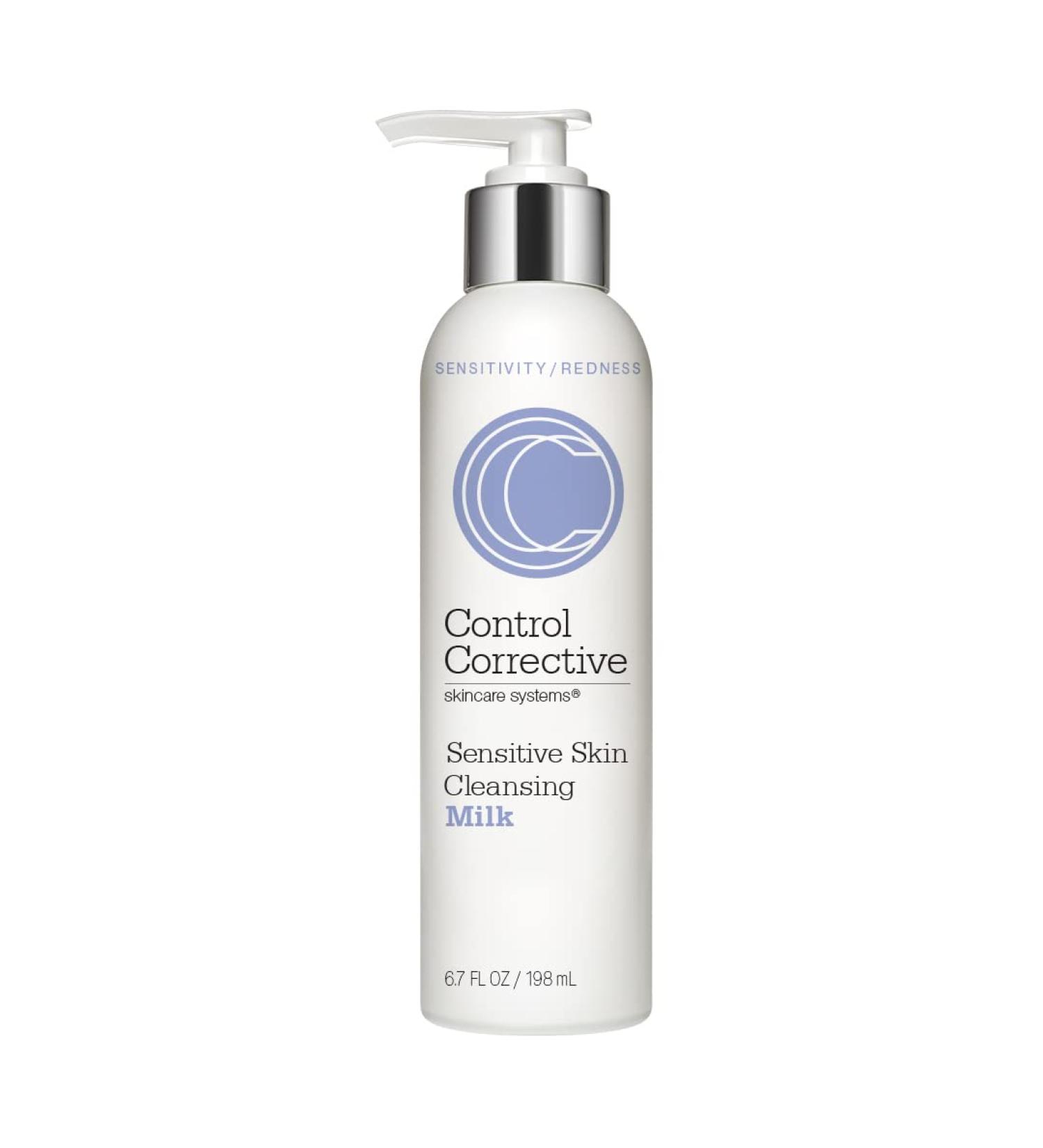 Control Corrective Sensitive Skin Cleansing Milk 6.7 oz - Calming Creamy Cleanser with Soothing Botanical Extracts for Makeup Removal - Buy Online on SooperMarket.com