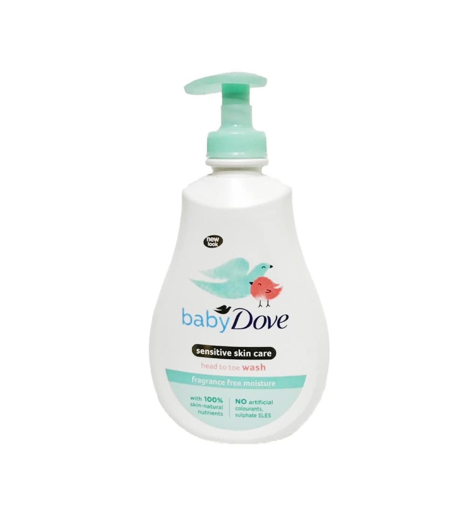Dove Baby Sensitive Moisture Head to Toe Wash 400ml - Gentle Cleansing for Delicate Skin - Buy Online on SooperMarket.com