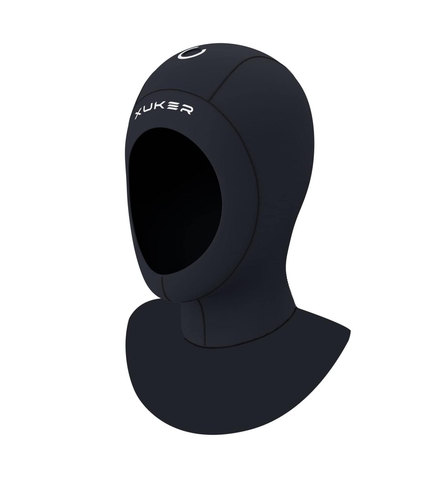 XUKER Neoprene Wetsuit Hood 3/2mm - Diving & Surfing Thermal Cap - Black X-Large - Buy Online on SooperMarket.com