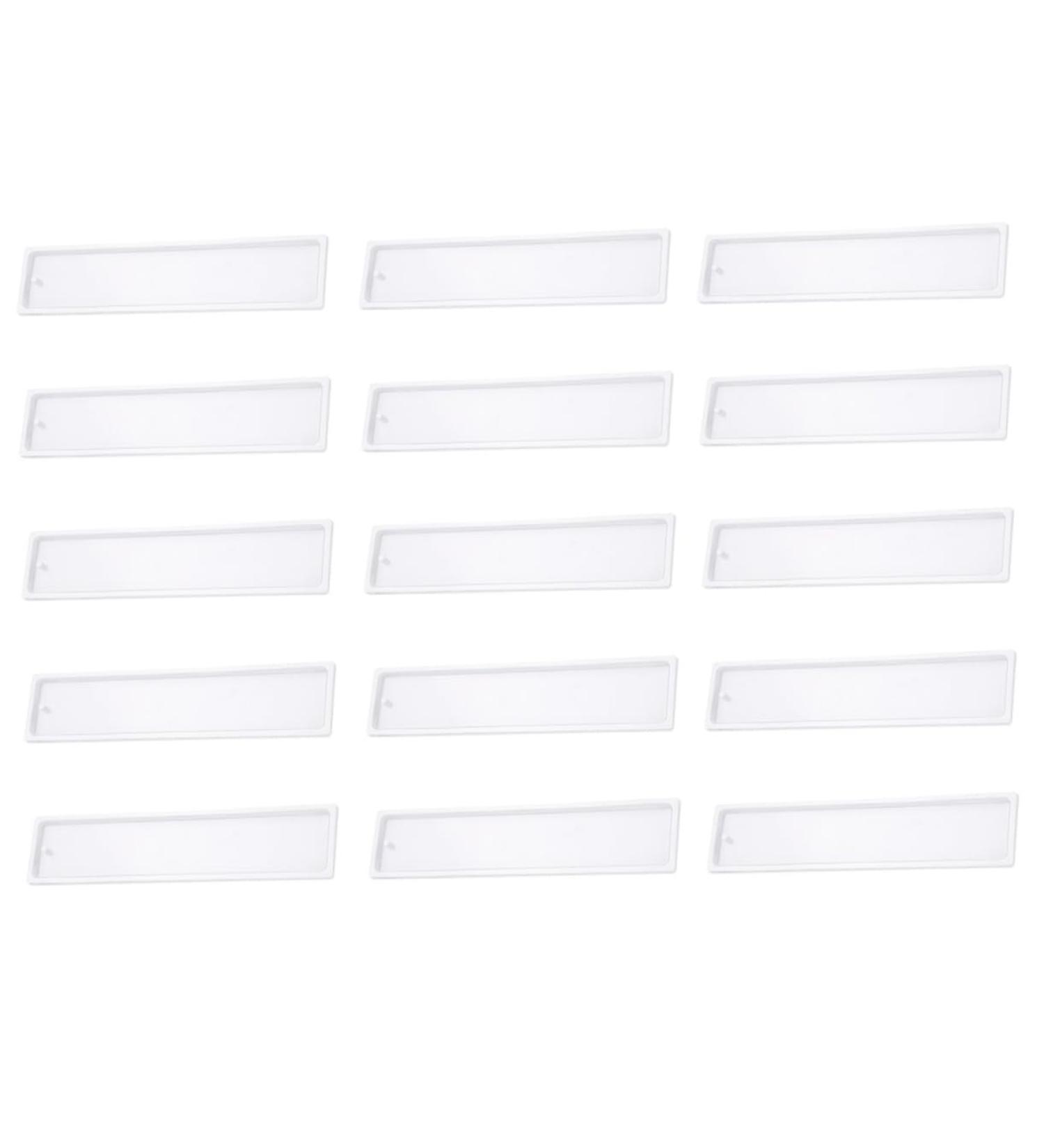 Operitacx 15pcs Silicone Mold Epoxy Resin Diy Crystal Epoxy Mold Soap Molds Blank Bookmark Mould Books Simple - Buy Online on SooperMarket.com
