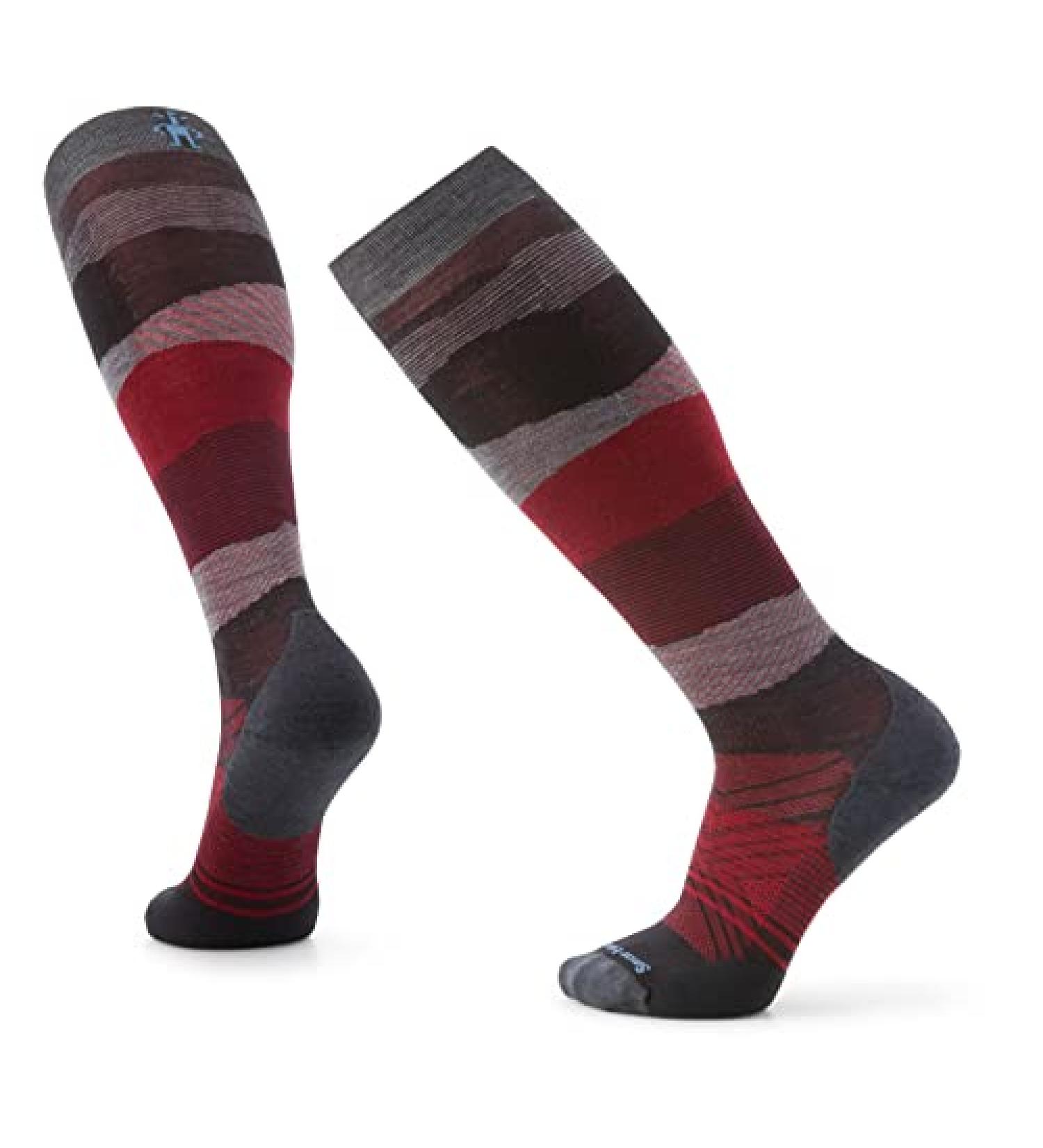 Smartwool Ski Targeted Cushion Pattern OTC Socks - Men's Charcoal Large