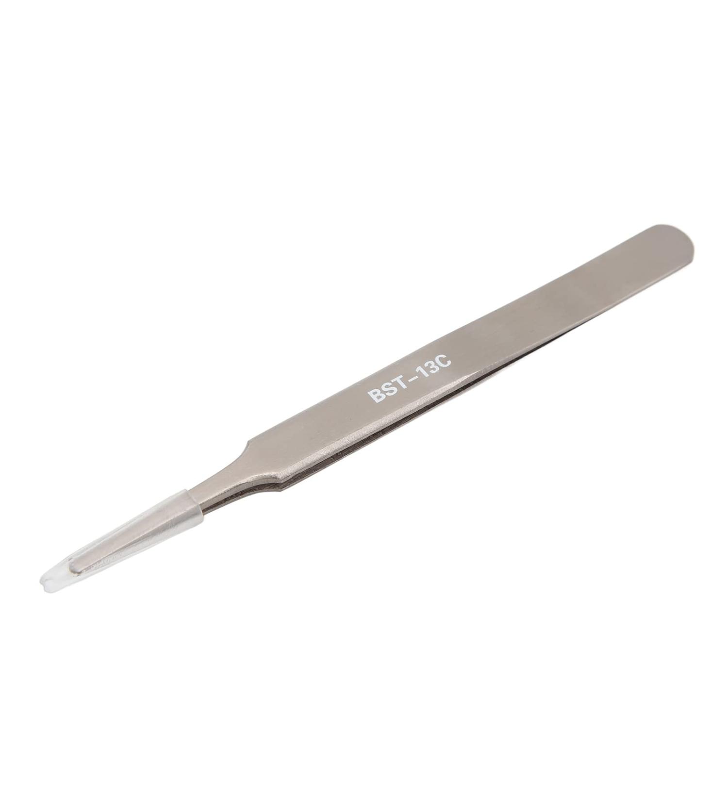 Elbow Tweezers High Hardness Stainless Steel Craft Tweezers Anti Magnetic Impact Resistant Round Head Acid Proof Super Industrial Tweezers - Buy Online on SooperMarket.com