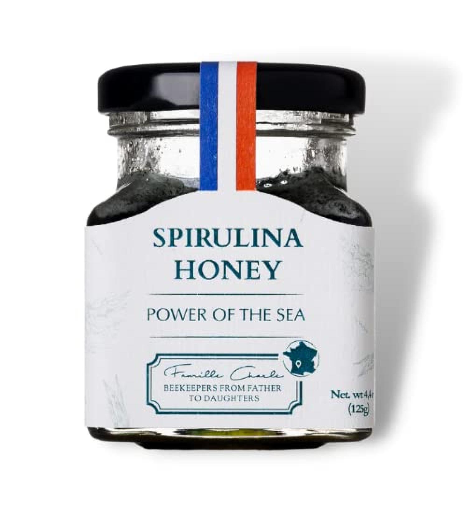 Spirulina Honey by Les Abeilles de Malescot - 4.4 oz | Natural Immune Support & Nutrient Rich - Buy Online on SooperMarket.com