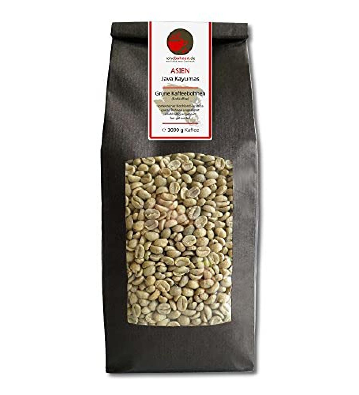 Java Kayumas Green Coffee Beans (1000g) - High Quality Mocha Raw Coffee - Buy Online on SooperMarket.com