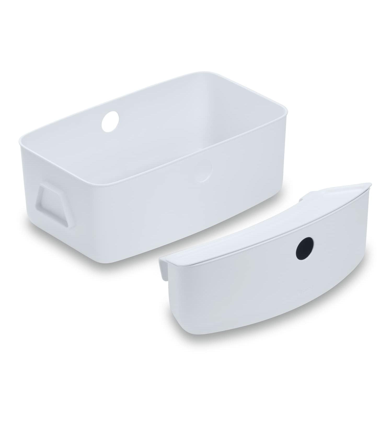 Hauck Alpha+ White Storage Box Set - Set of 2 | Practical Organising Boxes for Highchair - Buy Online on SooperMarket.com