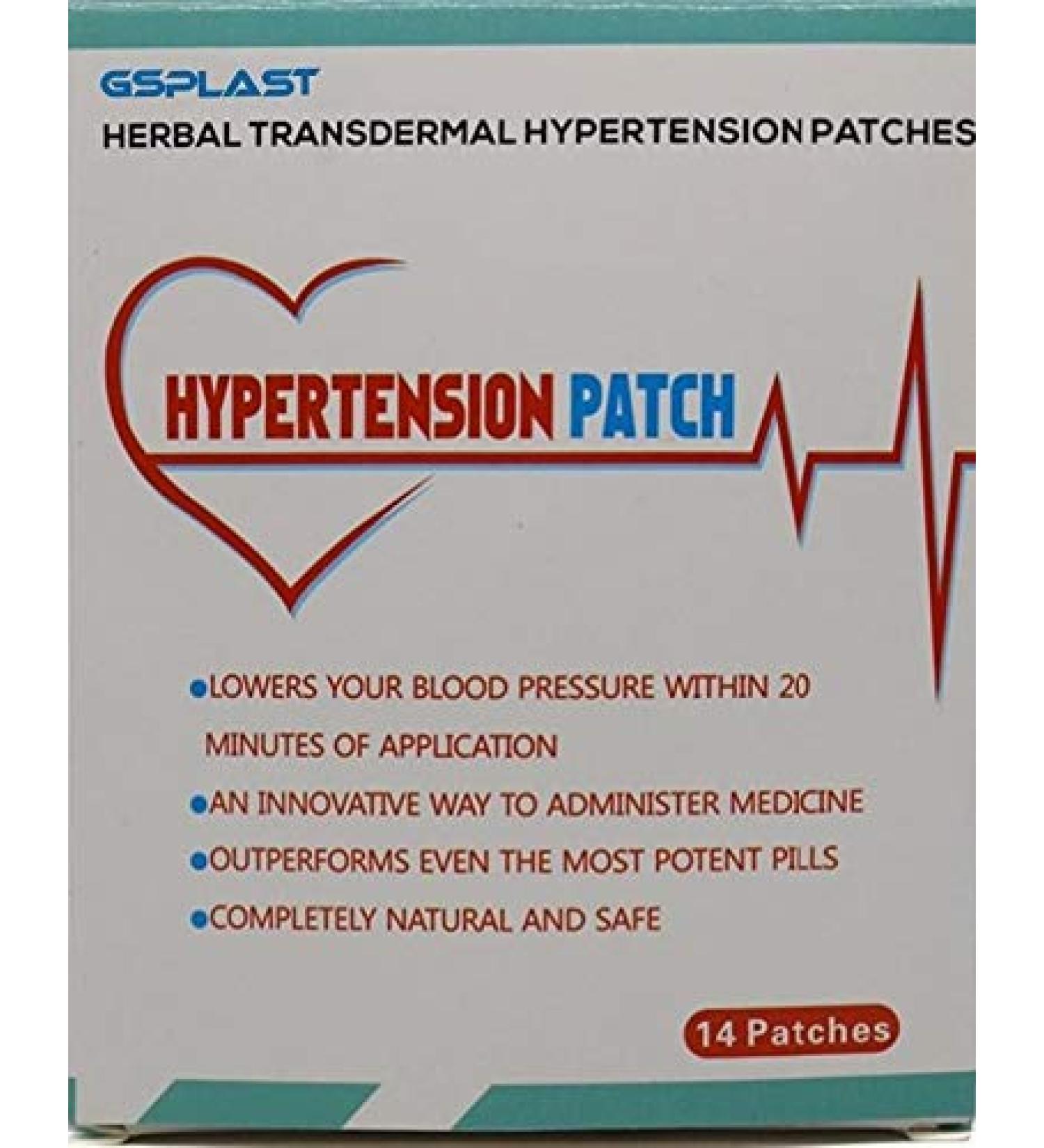 Hypertension Patch Lowering Blood Pressure 100% Natural (1 Box)14 Patches - Buy Online on SooperMarket.com