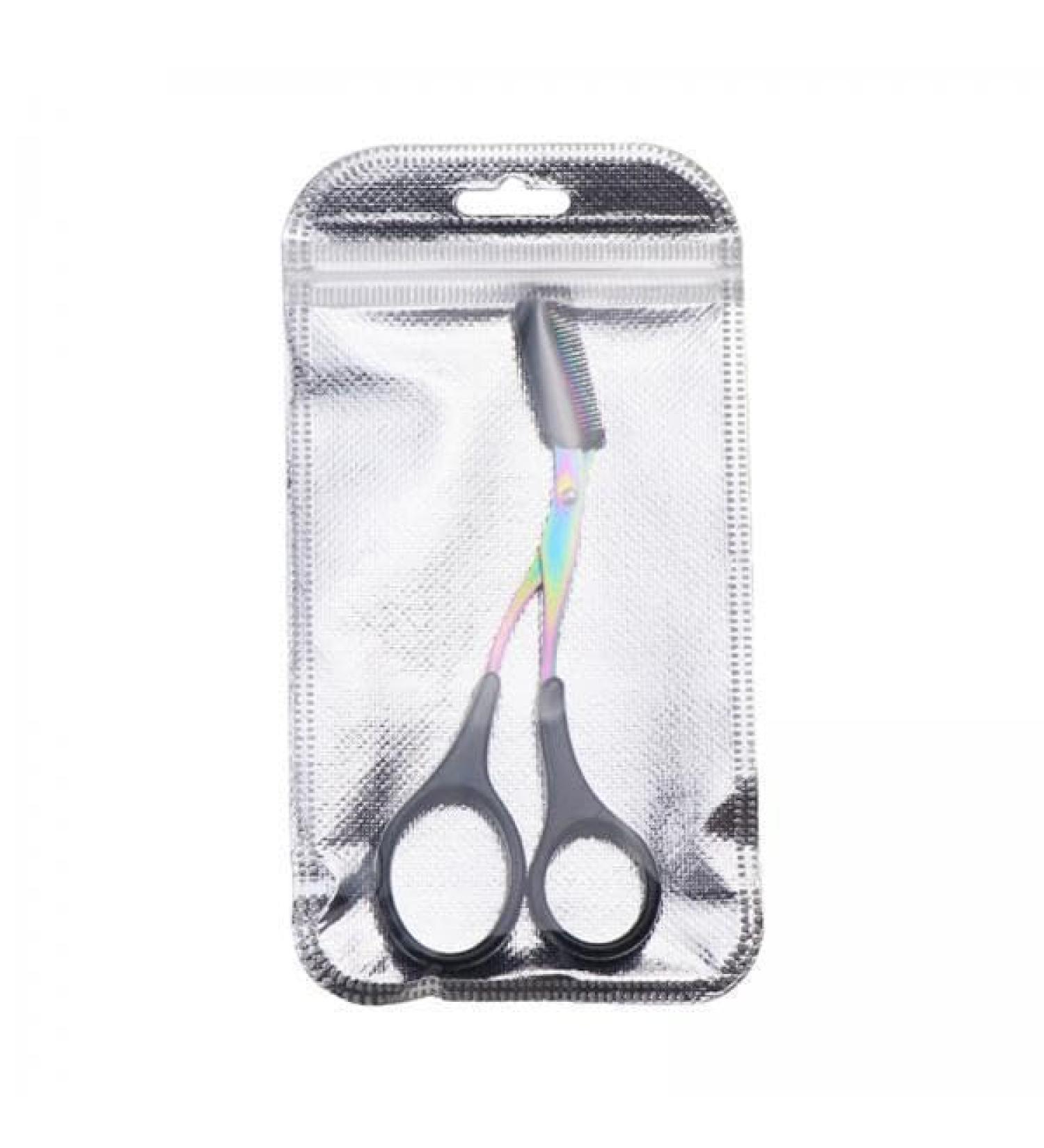 Predolo 3x Eyebrow Scissors Set with Comb - Precision Trimmer for Eyebrow Shaping & Cutting Shears - Essential Personal Accessories for Cosmetics - Buy Online on SooperMarket.com