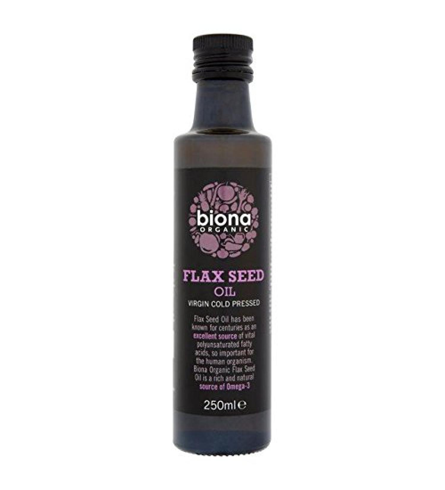Biona Organic Cold Pressed Flax Seed Oil - 250ml