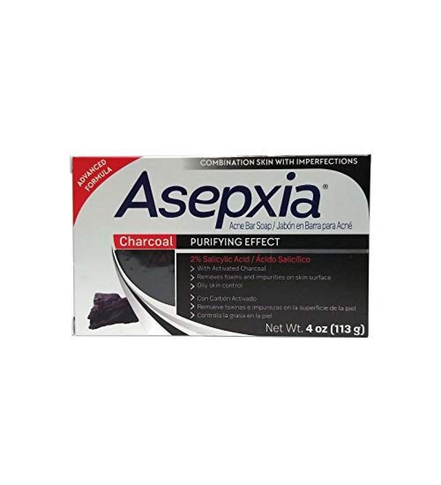 Asepxia Charcoal Acne Bar Soap 4 Oz 1 Each By Genomma Labs