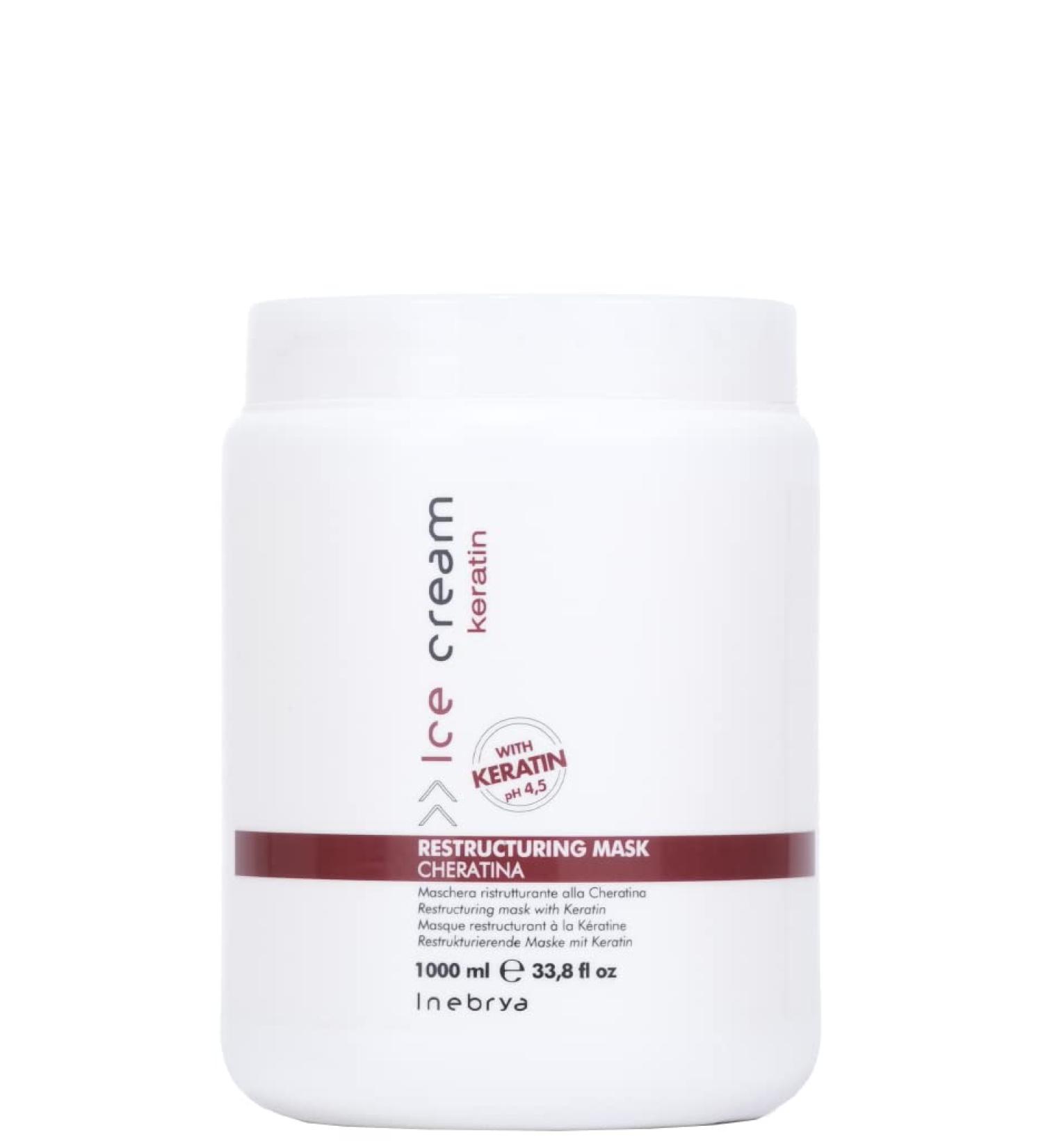 Inebrya Ice Cream Restructuring Mask Keratin - 1000 ml