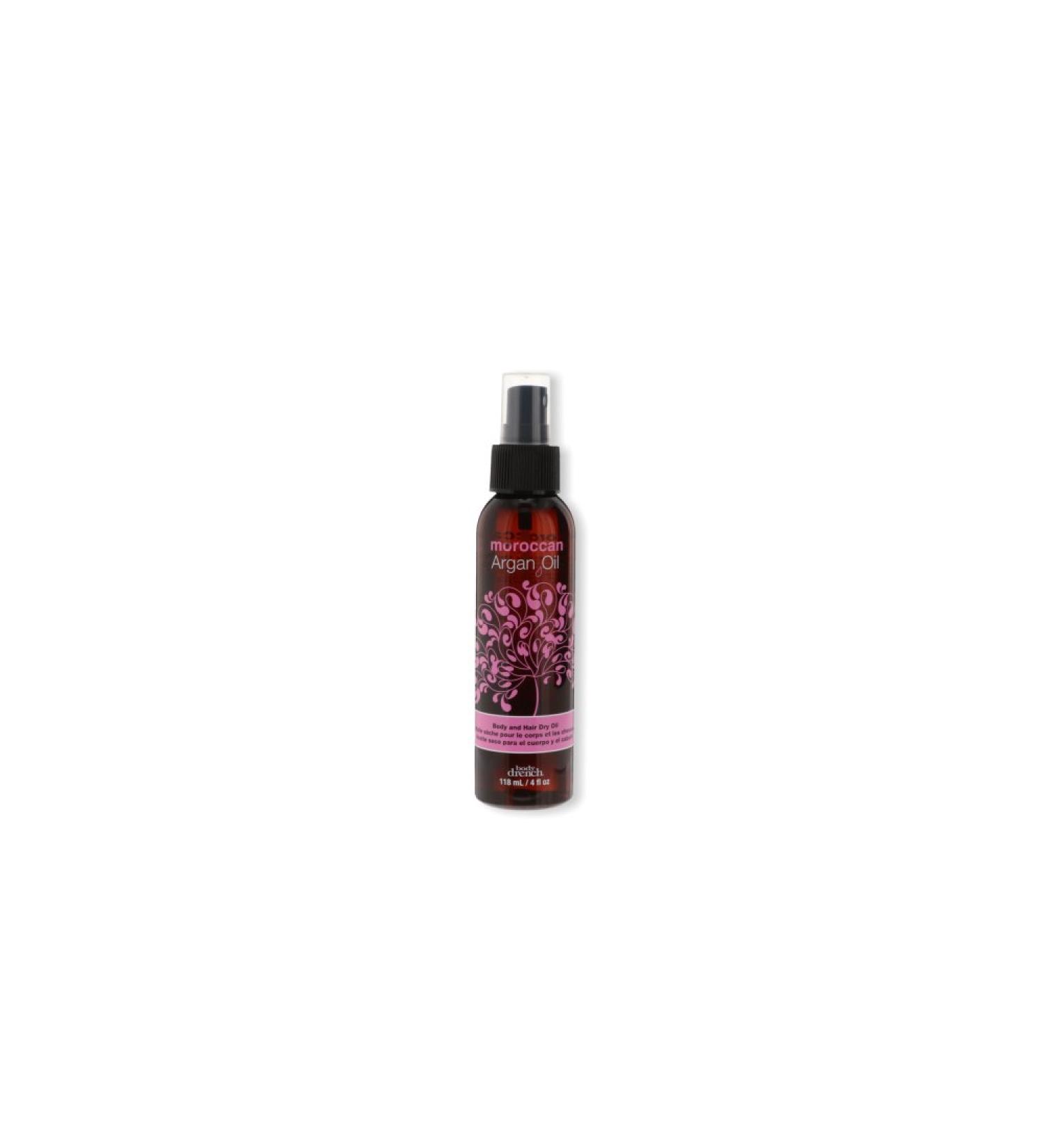 Body Drench Exotic Moroccan Argan Oil Body and Hair Dry Oil 4 Ounce