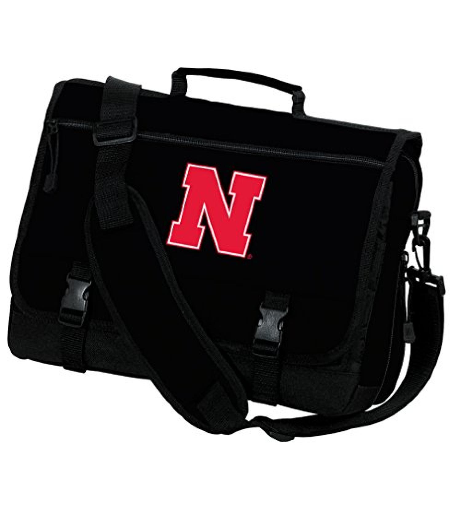 Broad Bay University of Nebraska Laptop Bag Nebraska Huskers Computer Bag or Messenger Bag