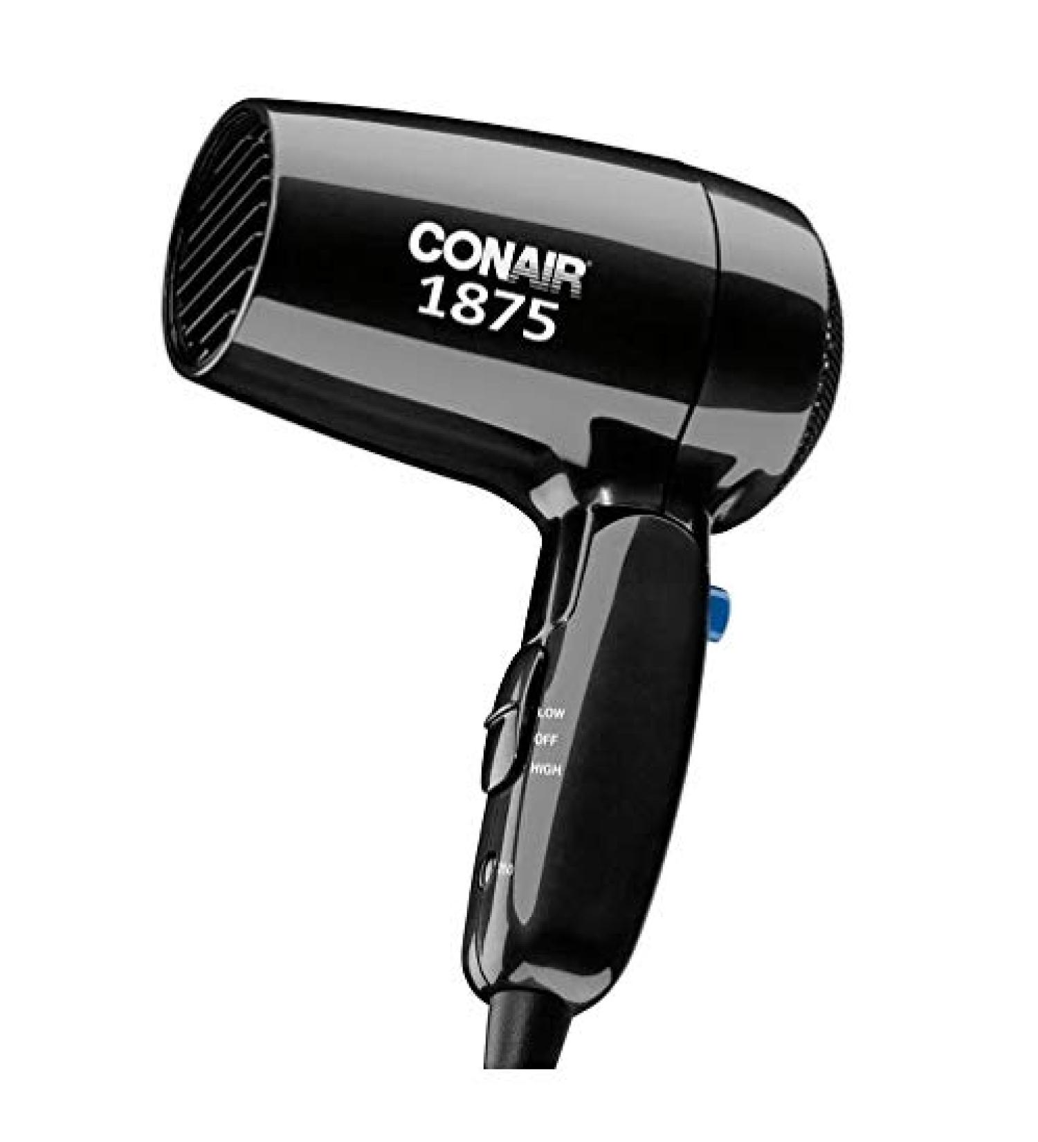 Conair Travel Folding Hair Dryer Black