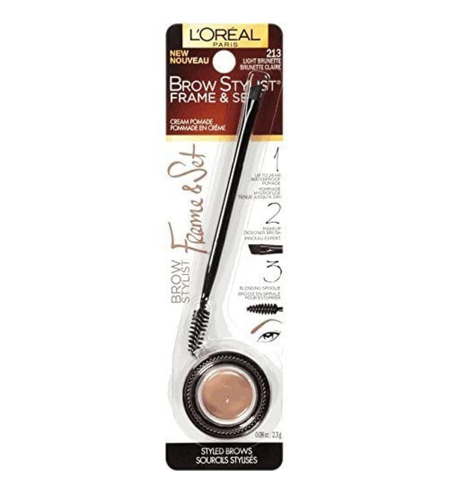 L'Oreal Brow Stylist Frame and Set 212 Blonde (Pack of 2)