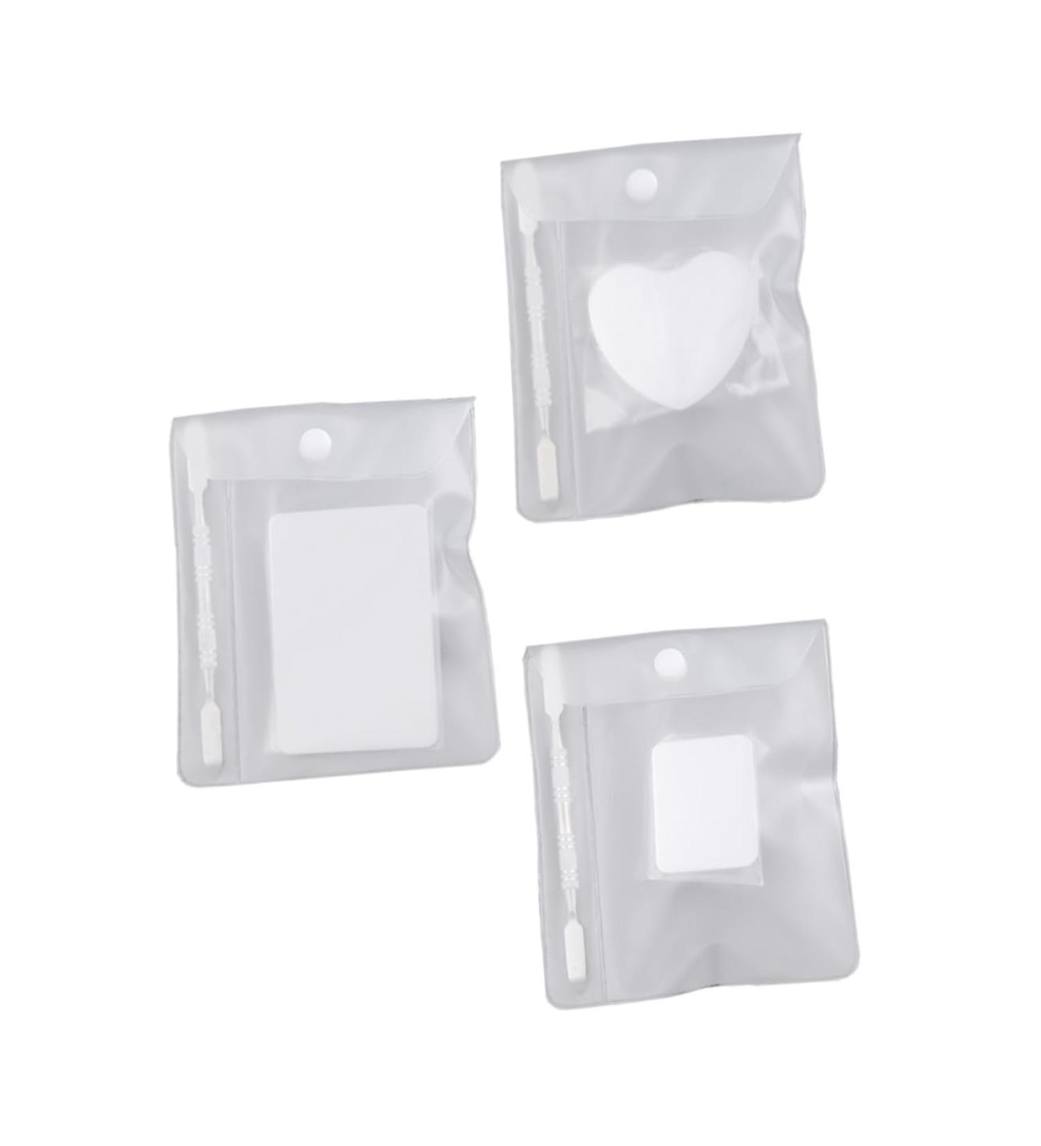 VILLCASE 3 Sets Ring Palette - Nail Art Display & Mixing Kit | Mini Stainless Steel Nail Accessories 7.6x5.1cm - Buy Online on SooperMarket.com
