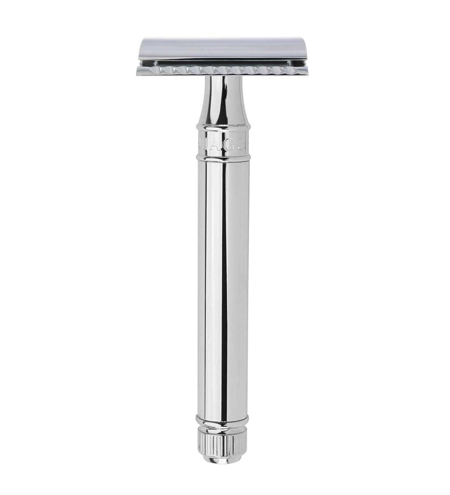 Edwin Jagger DE Safety Razor Extra Long' Handle Chrome