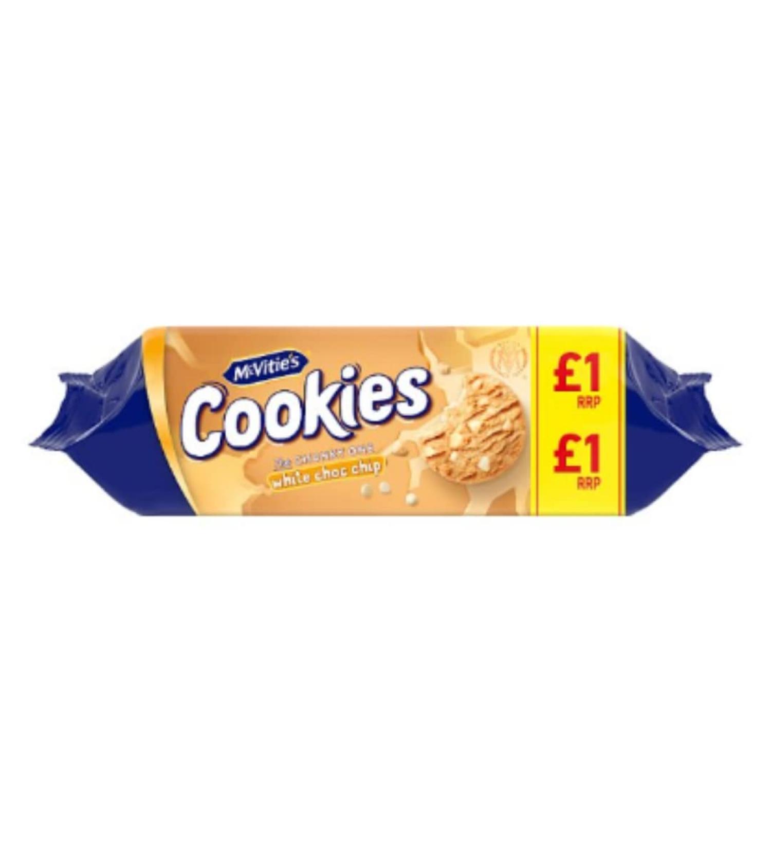 McVitie's Cookies White Chocolate Chip 150g x Case of 12