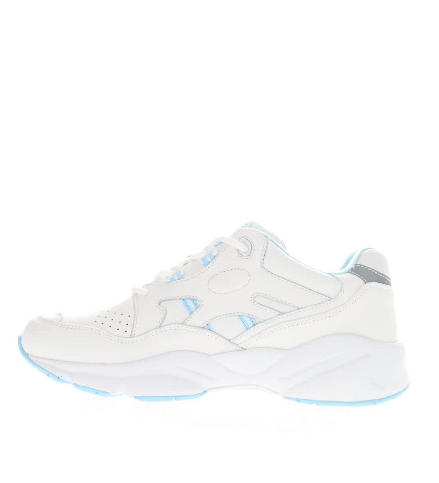 Propet Women's Stability Walker Walking Sneakers Shoes - Black/White/Light Blue - Size 10 - Buy Online on SooperMarket.com