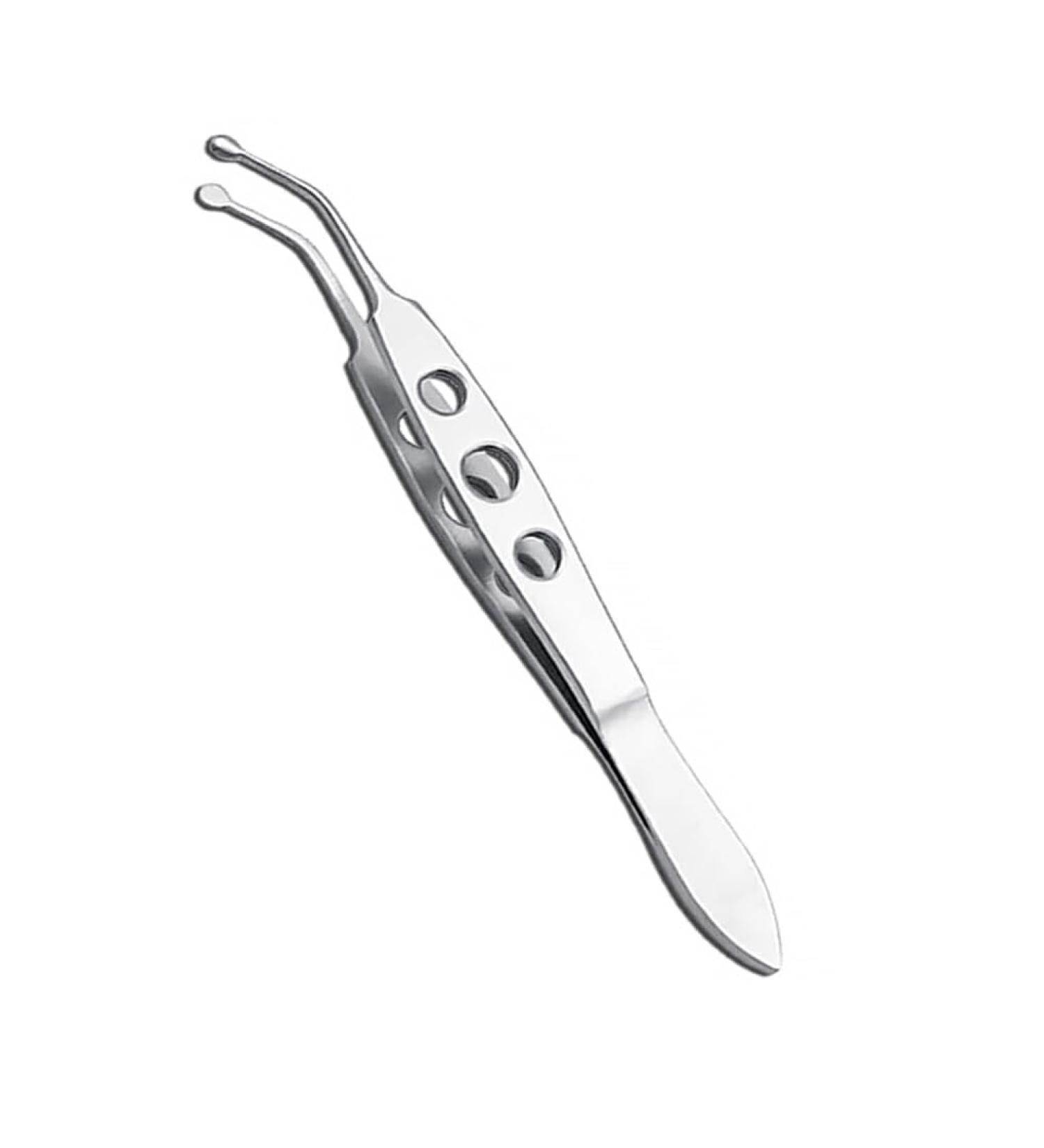 Dajidafu Stainless Steel Eyelid Precision Tweezers Eye Clogging Removal Cleaning Clamps Tools with Non-Slip Handle Personal Care Small Round Tip - Buy Online on SooperMarket.com
