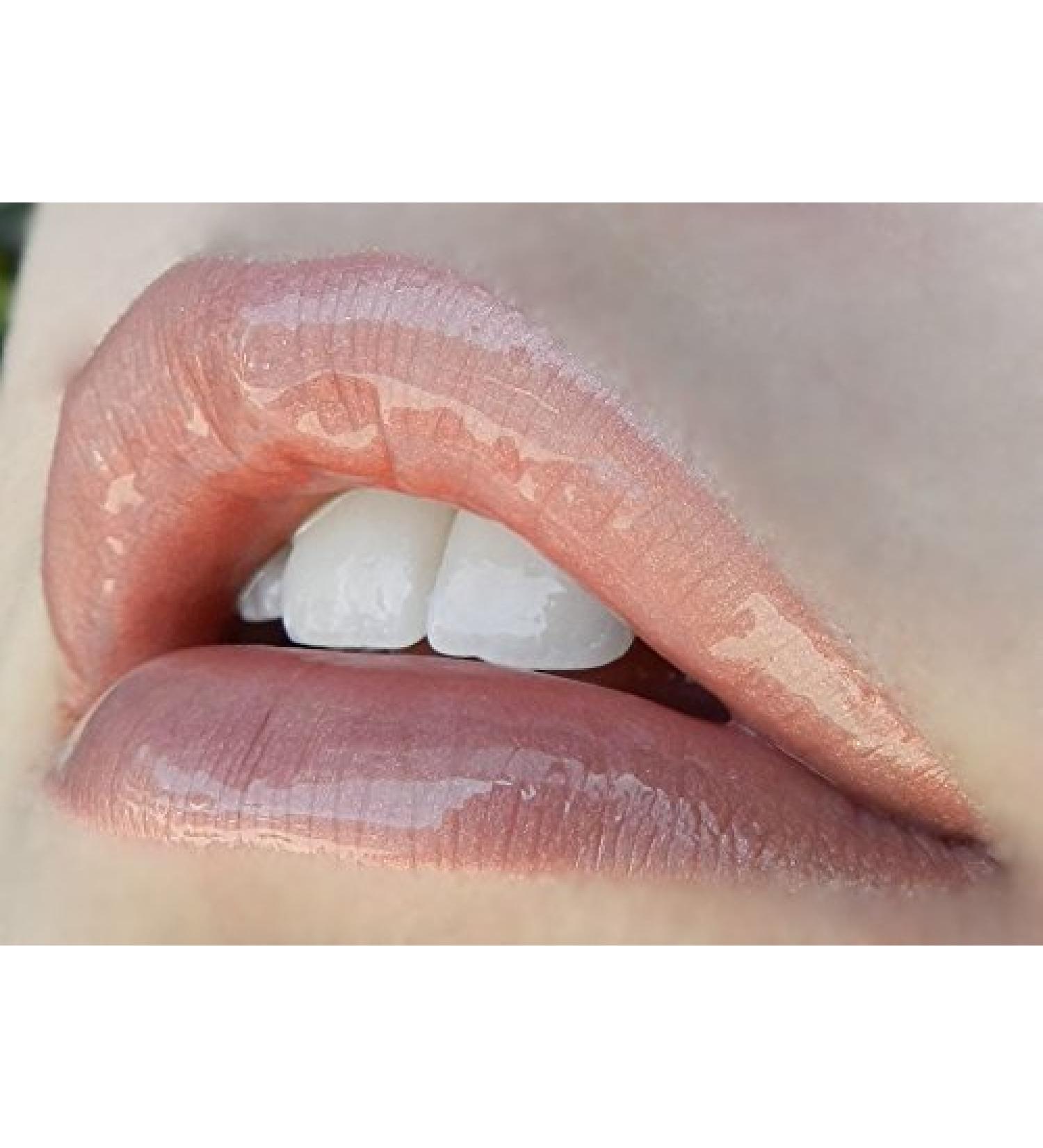 Lipsense Pink Champagne cool undertones with a metallic shimmer finish