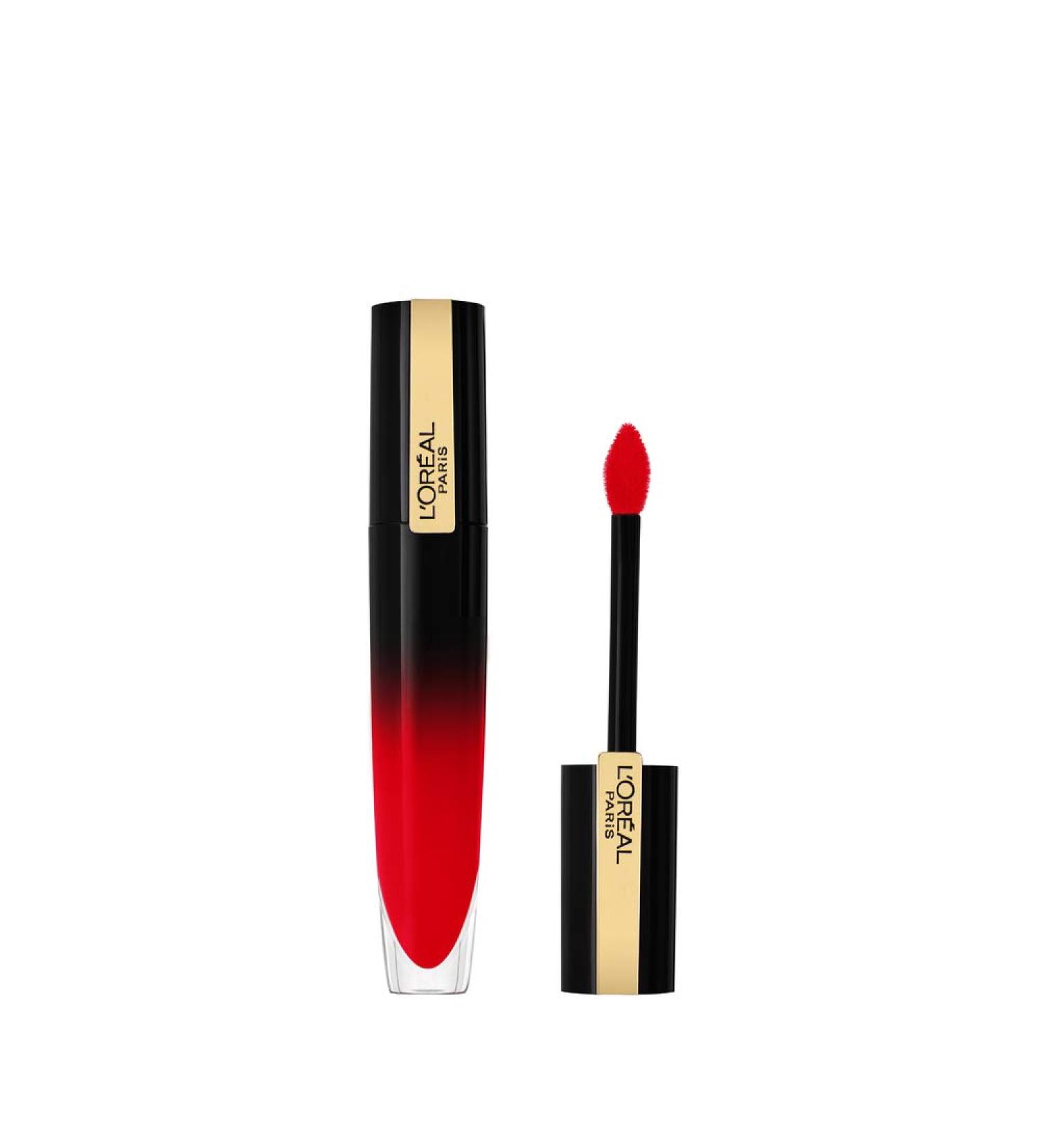 L'Oreal Paris Brilliant Signature Bright Red Lip Ink 309 - High Shine Colour for Bold Impertinent Look - Buy Online on SooperMarket.com