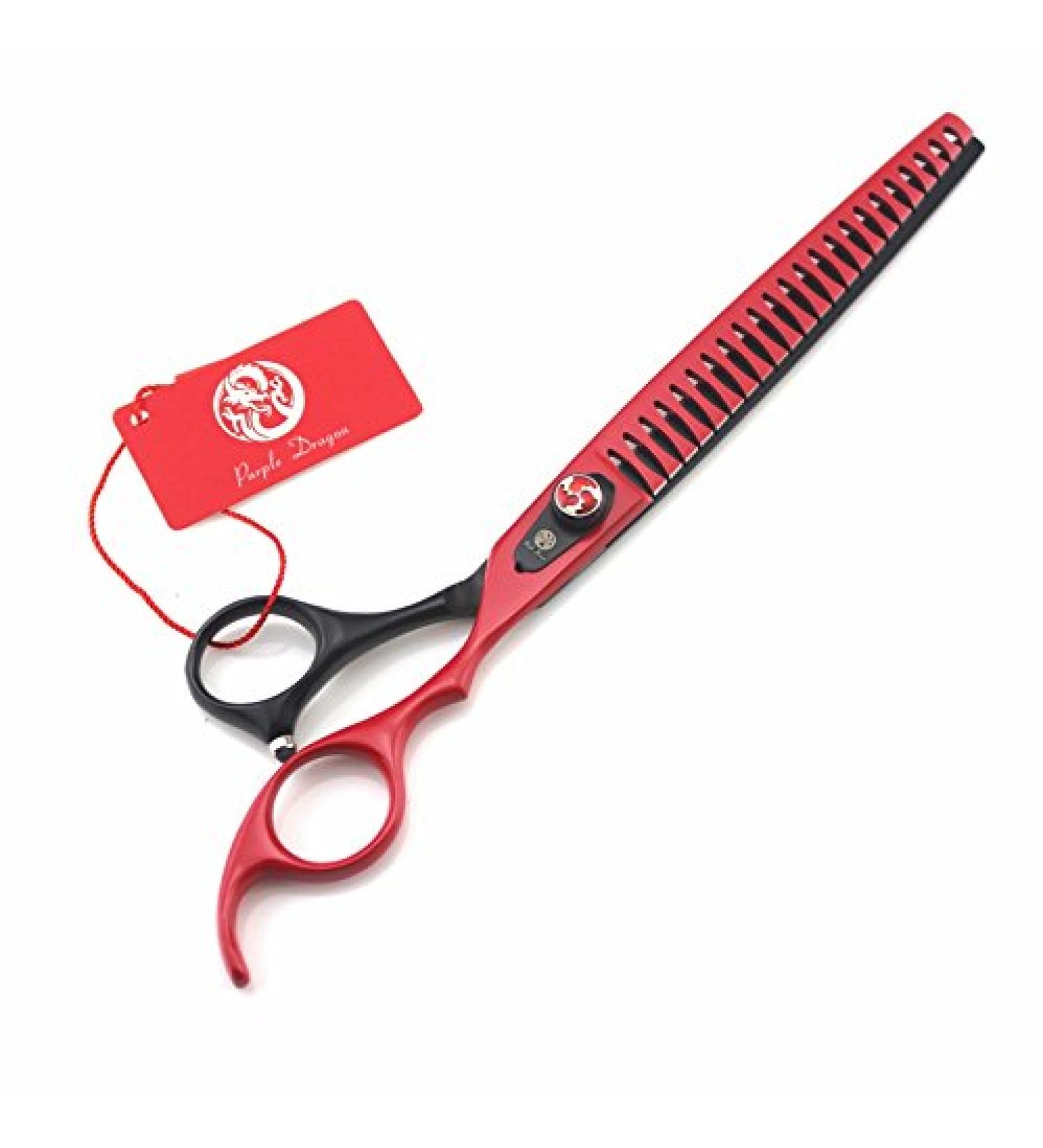 Purple Dragon 8.0 inch Professional Pet Grooming Scissors - Dog Chunker Shears - Buy Online on SooperMarket.com
