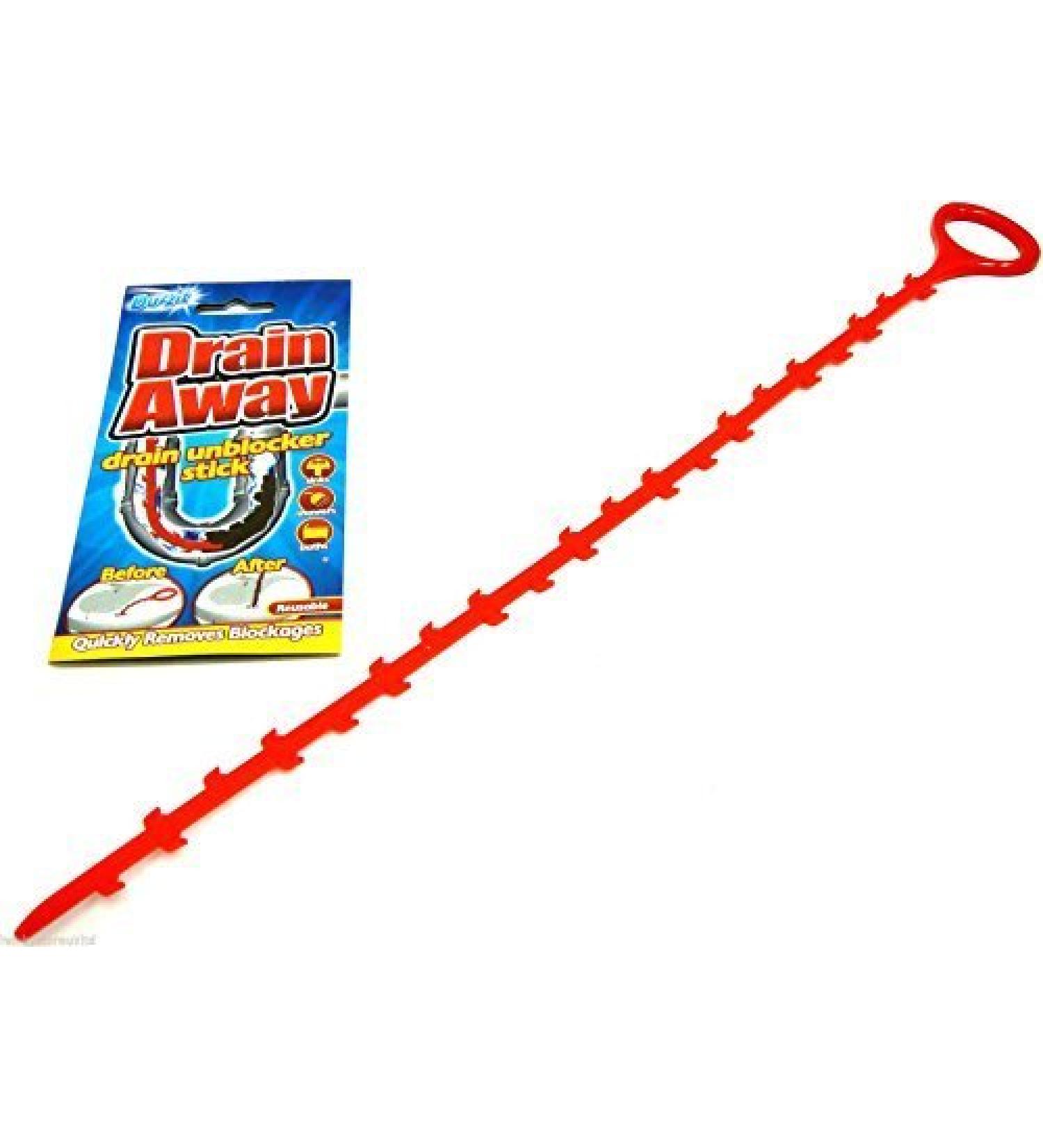 151 DZT1103 Duzzit Away Reusable Drain Unblocker Stick for Sinks Showers Baths Basins (1) - Buy Online on SooperMarket.com