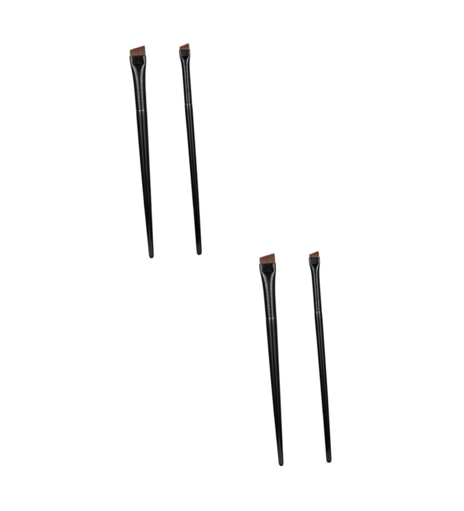 Baluue 6 Sets Eyeliner Brush Makeup Brush Eye Liner Wands Eyebrow Brush Spoolie Ear Black Wood - Buy Online on SooperMarket.com