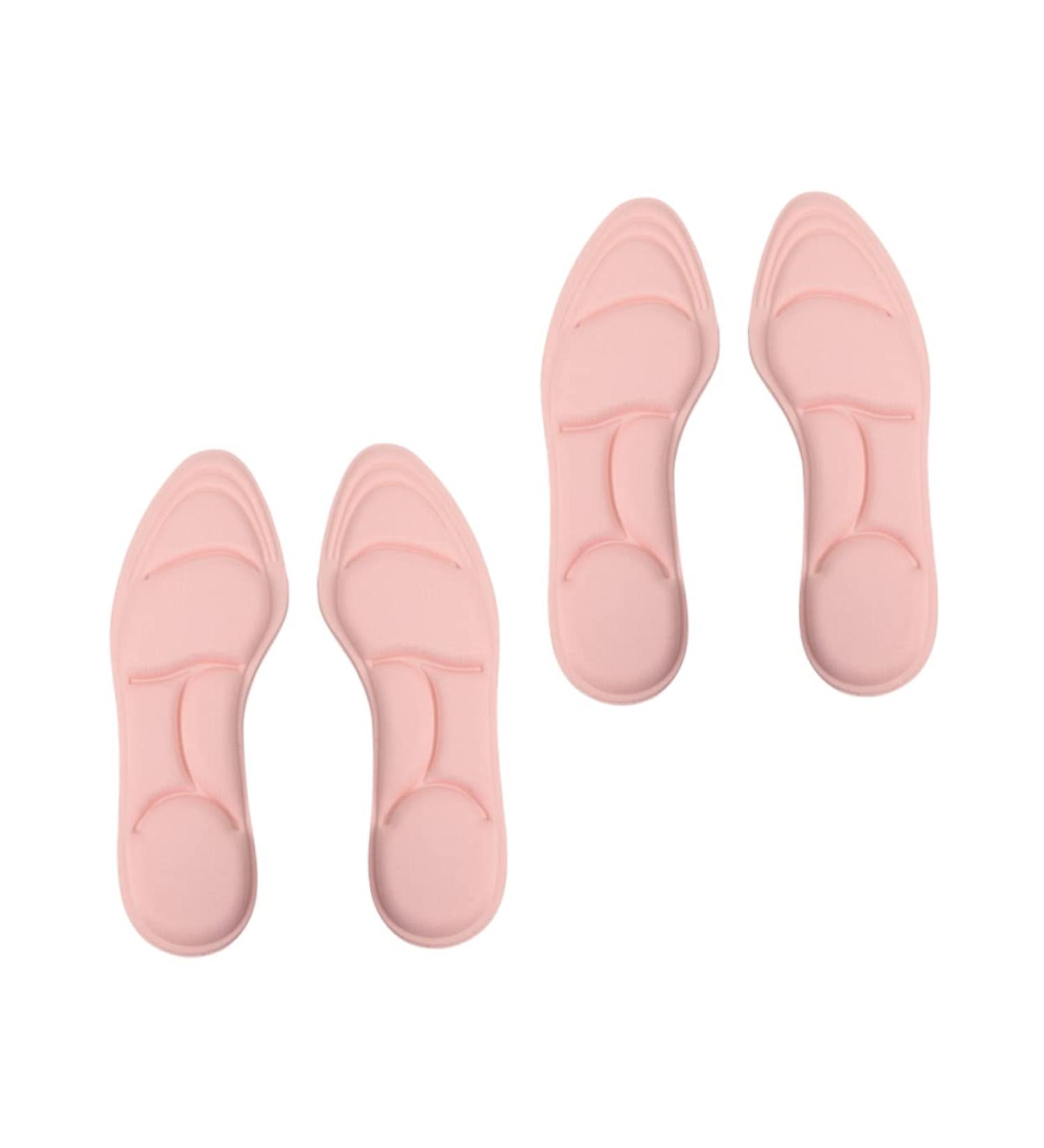 Healeved High Heel Inserts for Women - 2 Pairs Orthotic Insoles with Arch Support and Absorption Pad - Pink, 25X8.8cm - Buy Online on SooperMarket.com