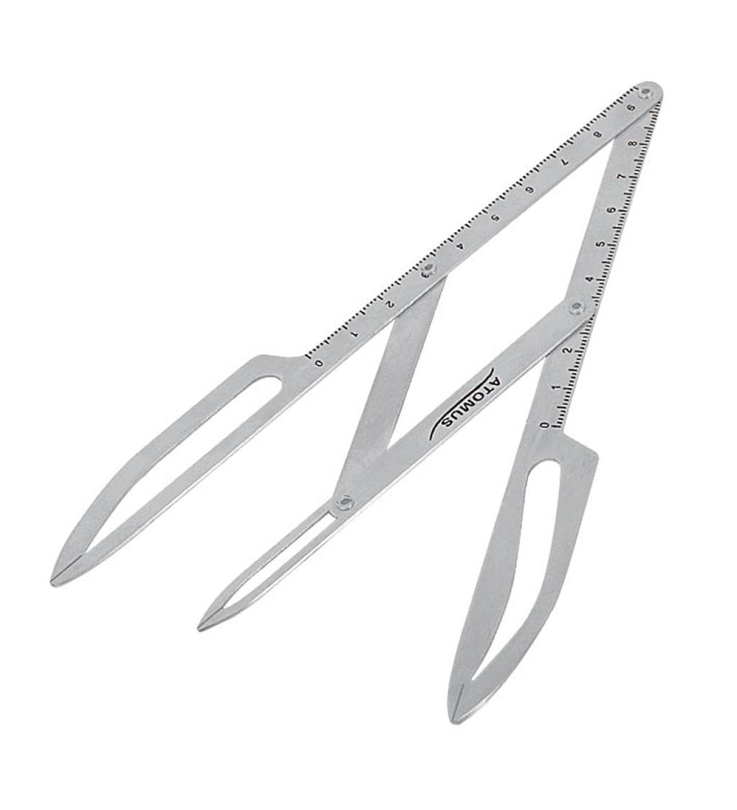 Tiuimk Stainless Steel Eyebrow Microblading Triangle Ruler - Silver - Buy Online on SooperMarket.com