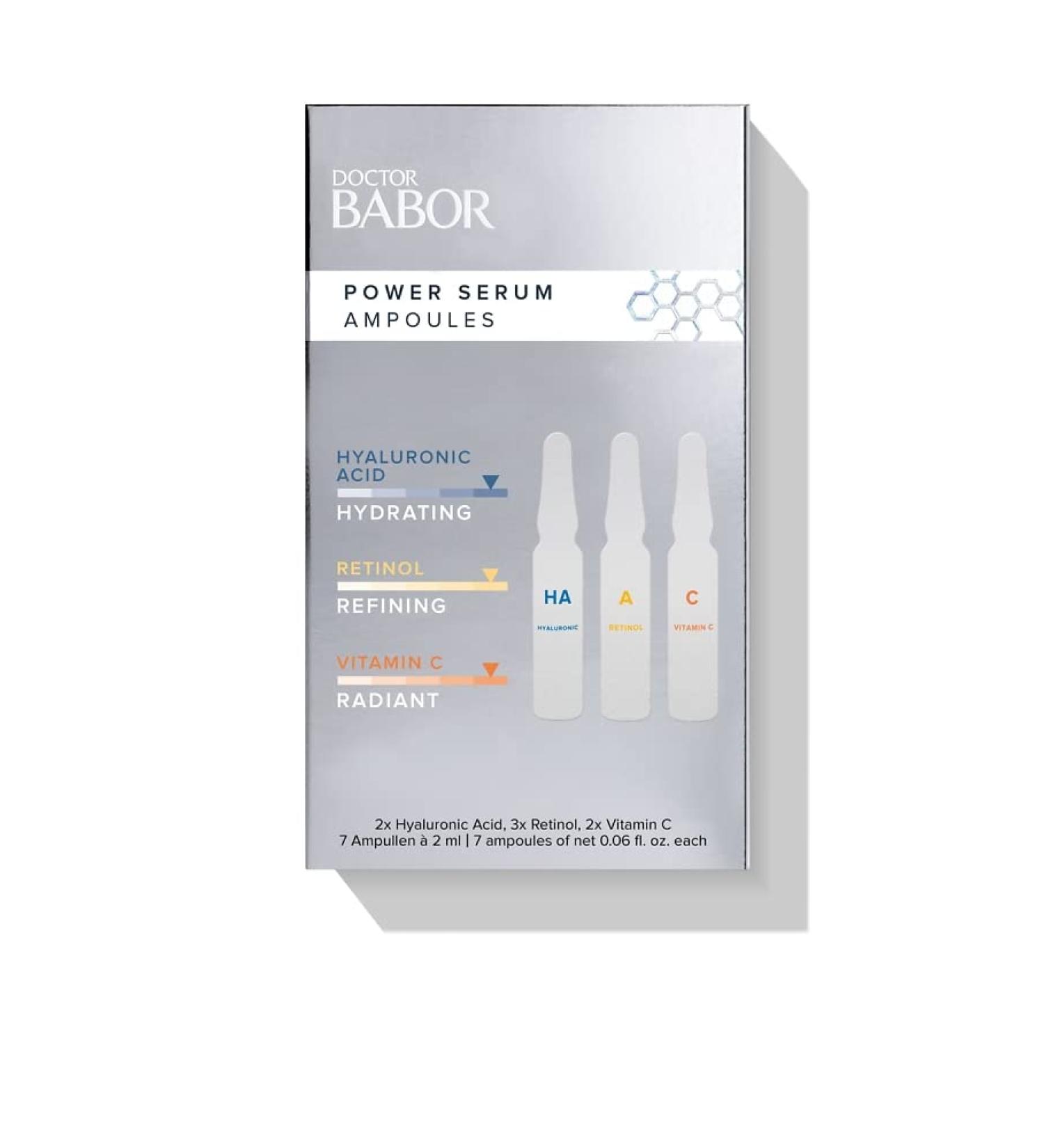 DOCTOR BABOR Power Serum Ampoules Set various ampoules for the face for moisture and more even complexion vegan formula 7x2 ml. - Buy Online on SooperMarket.com