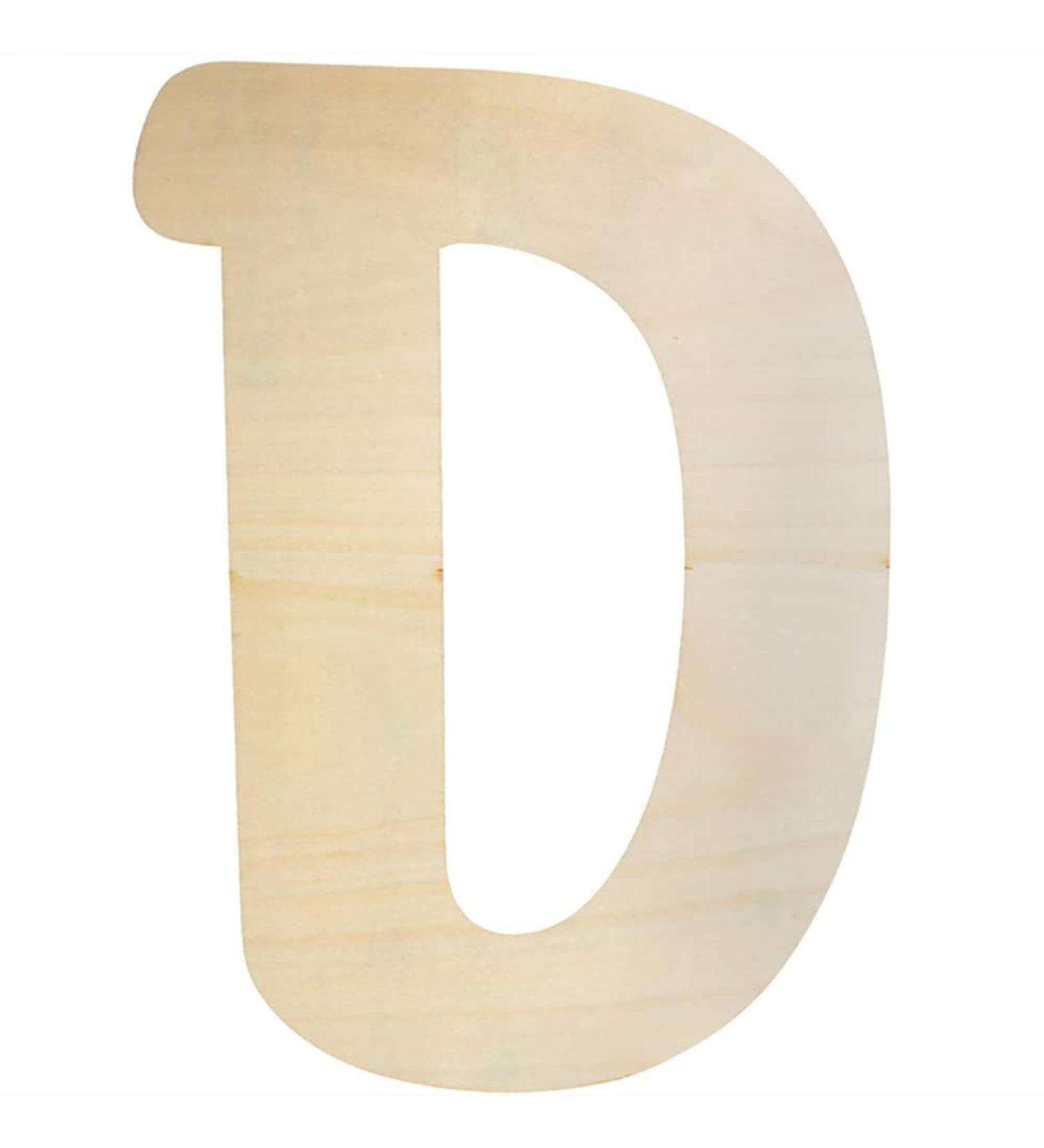 30cm Large Wooden Letter for Crafts & Children's Names - Capital Alphabet Unfinished MDF Wood Slice for Nursery Wall Decor - Buy Online on SooperMarket.com