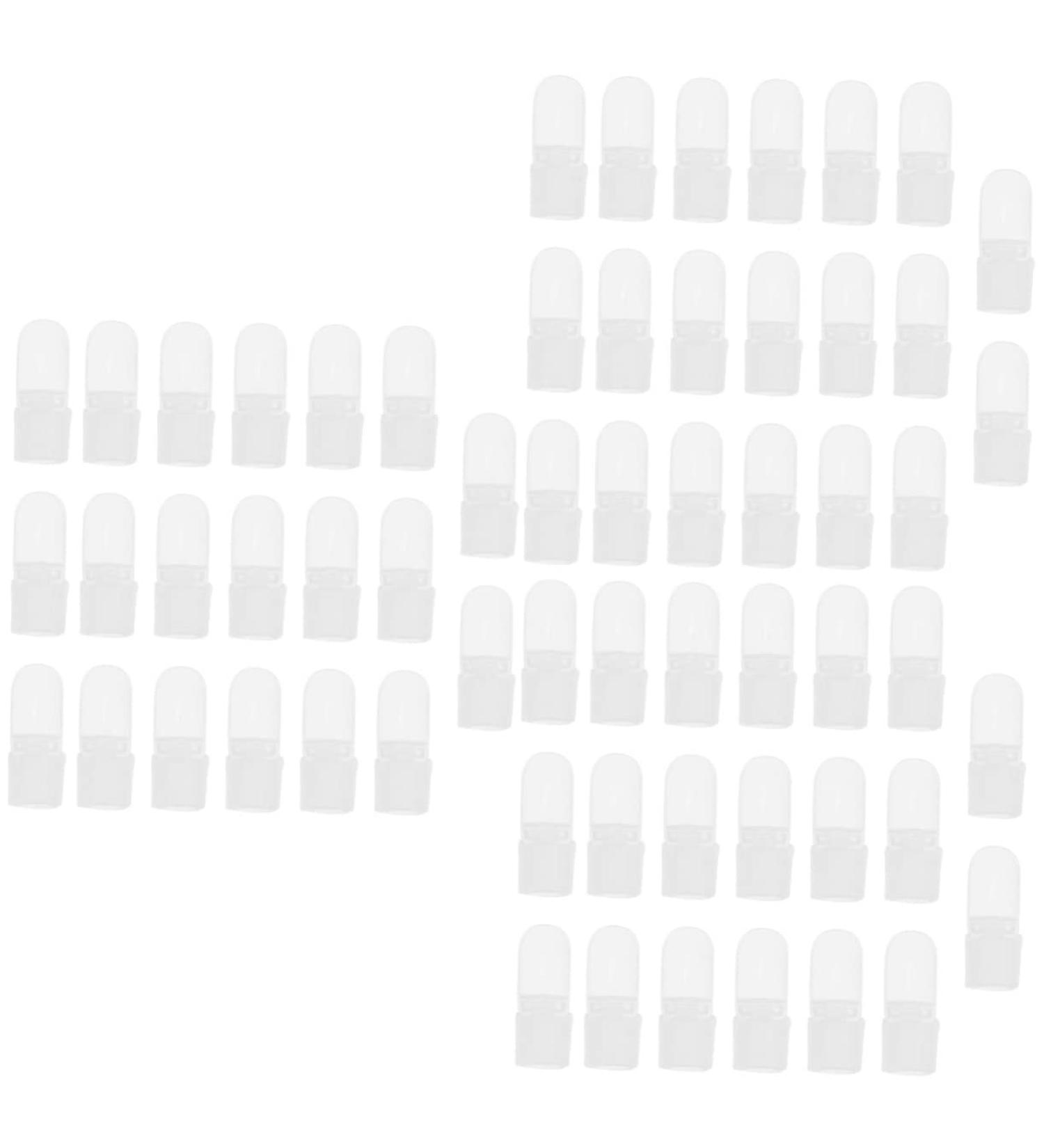FRCOLOR 60 Pcs Nail Case Nail Soak off Caps Manicure Art Varnish Protector Nail Polish Varnish Protector Reusable Gelt Nail Gel Polish Nail Polish Protector Plastic Removal Tool Milk 4x2cmx3pcs As Shownx3pcs - Buy Online on SooperMarket.com