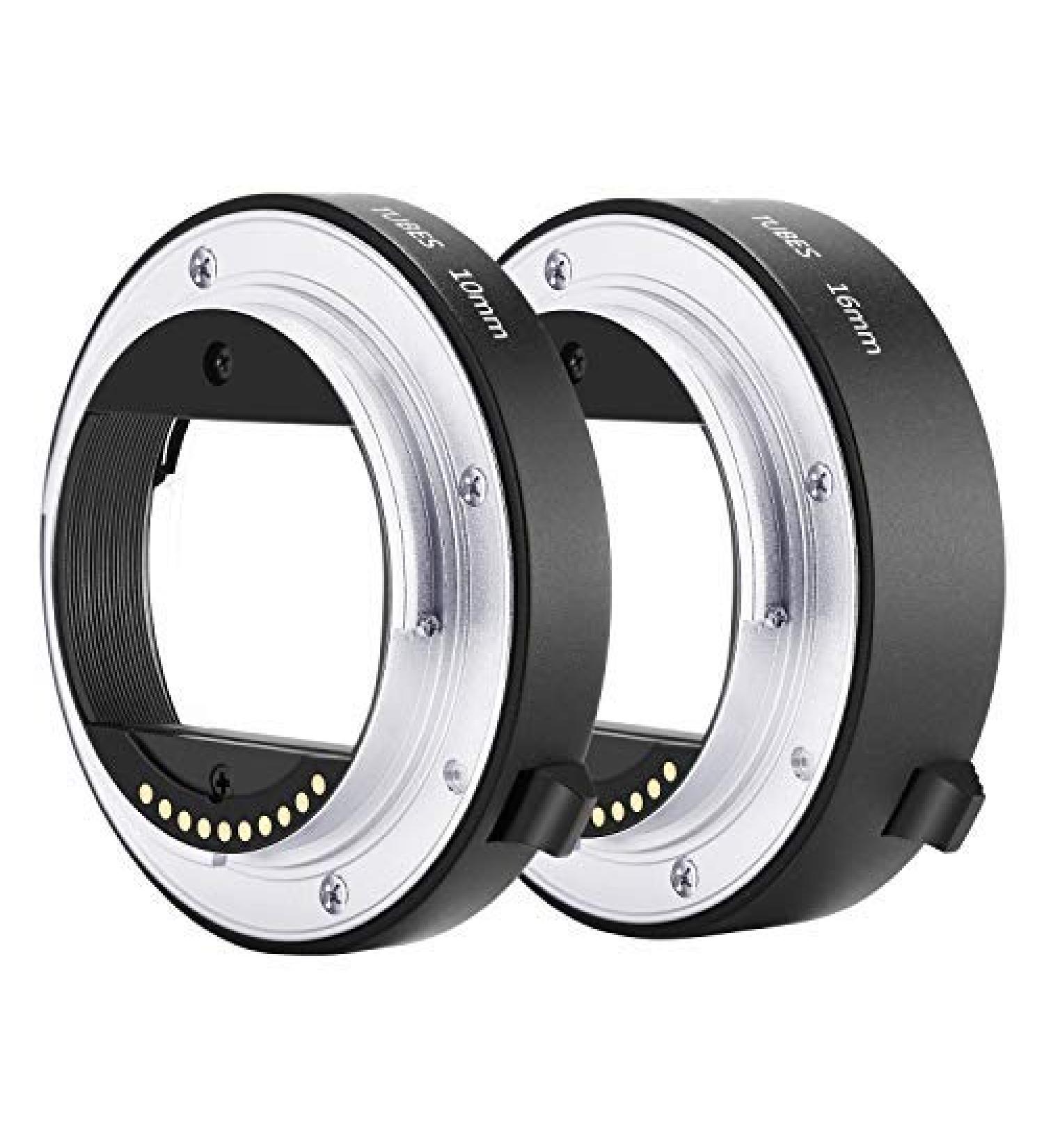 Neewer Metal AF Macro Extension Tube Set for Sony NEX E-Mount Cameras - Buy Online on SooperMarket.com