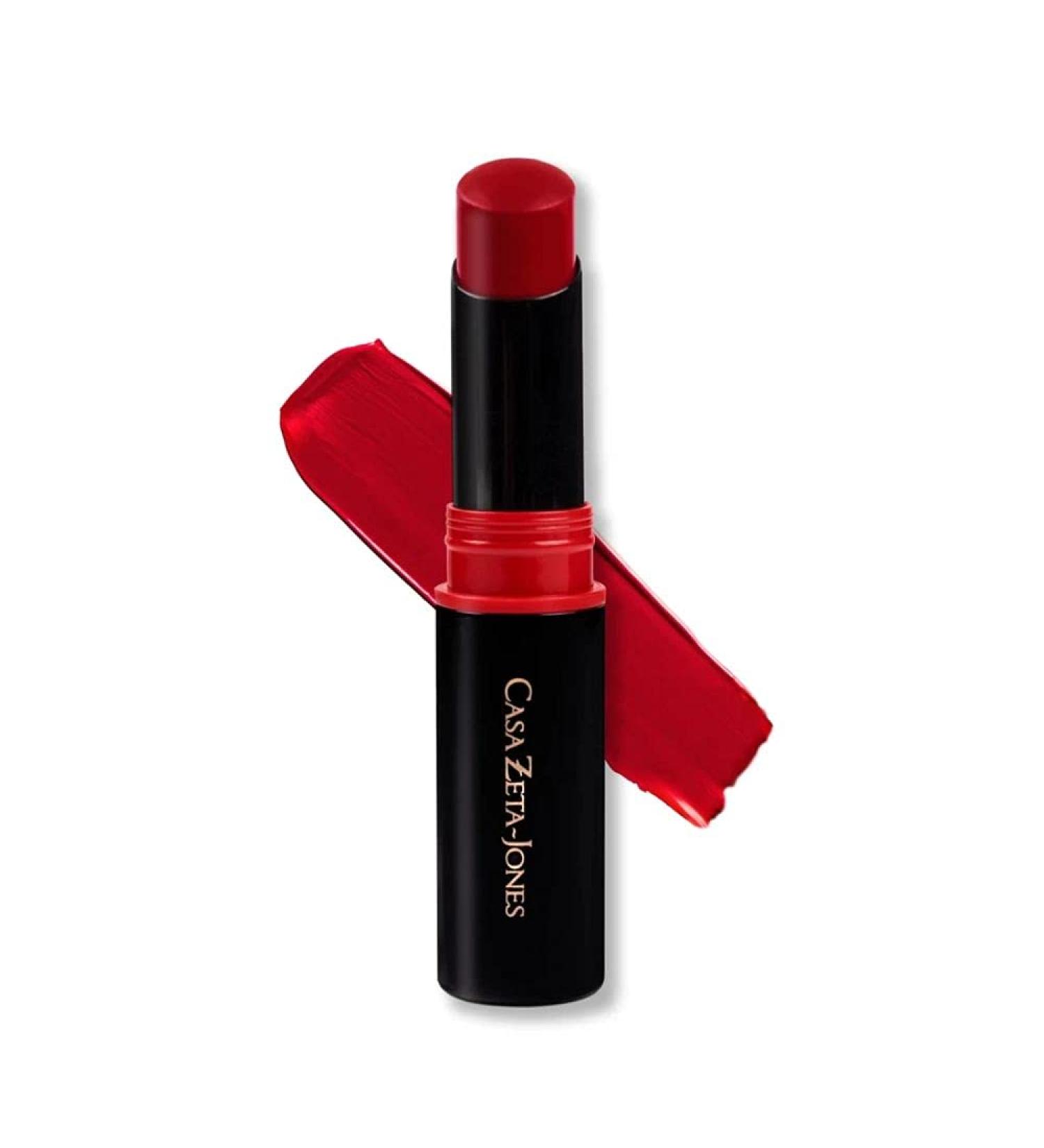 WUNDERBROW x Casa Zeta-Jones Satin Lipstick - Burnt Crimson Red - Buy Online on SooperMarket.com