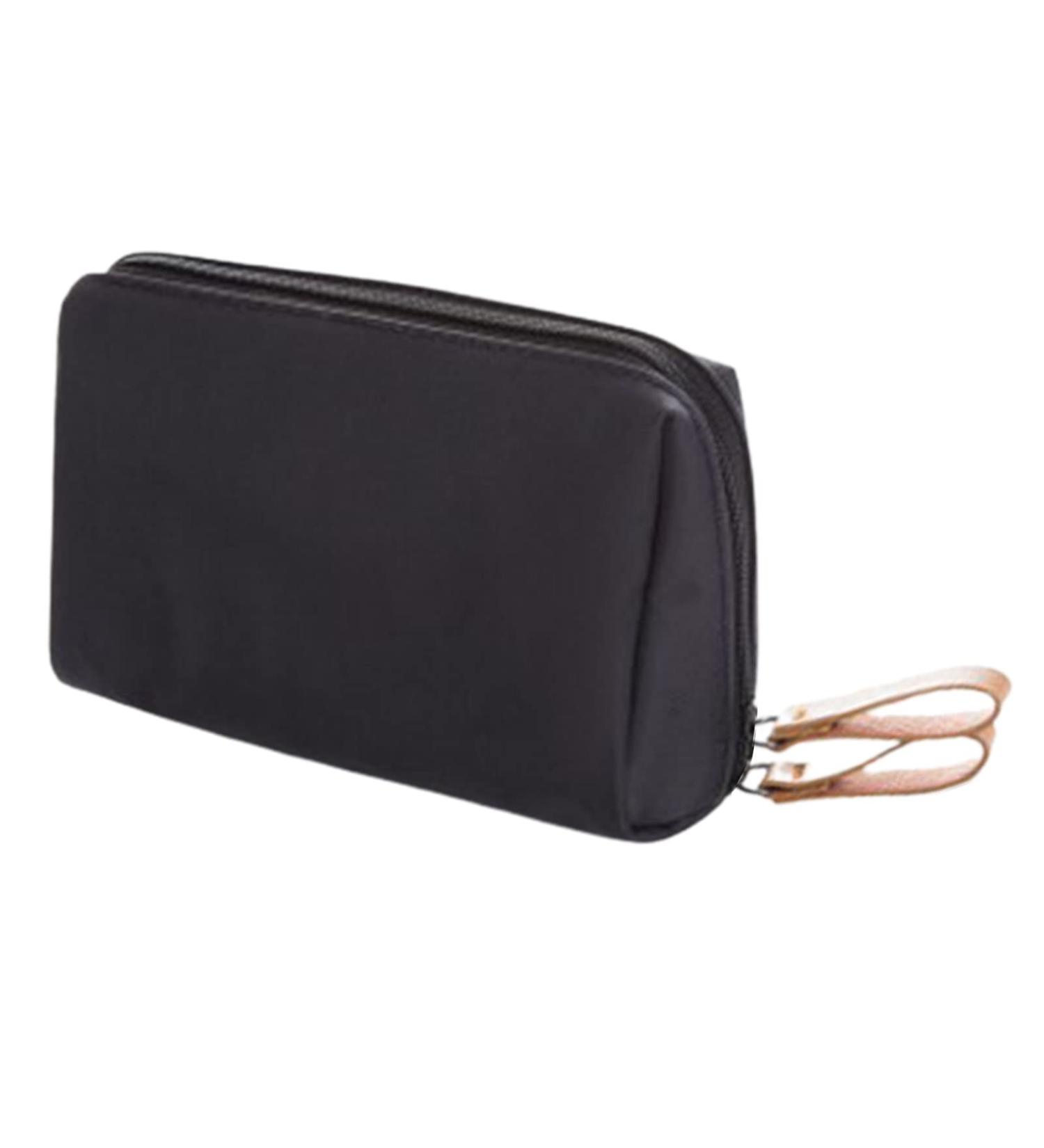 Buy Large Capacity Makeup Bag - Polyester Toiletry Bag with Smooth Zipper for Women & Girls - Travel & Home Storage in Black & Red - Buy Online on SooperMarket.com