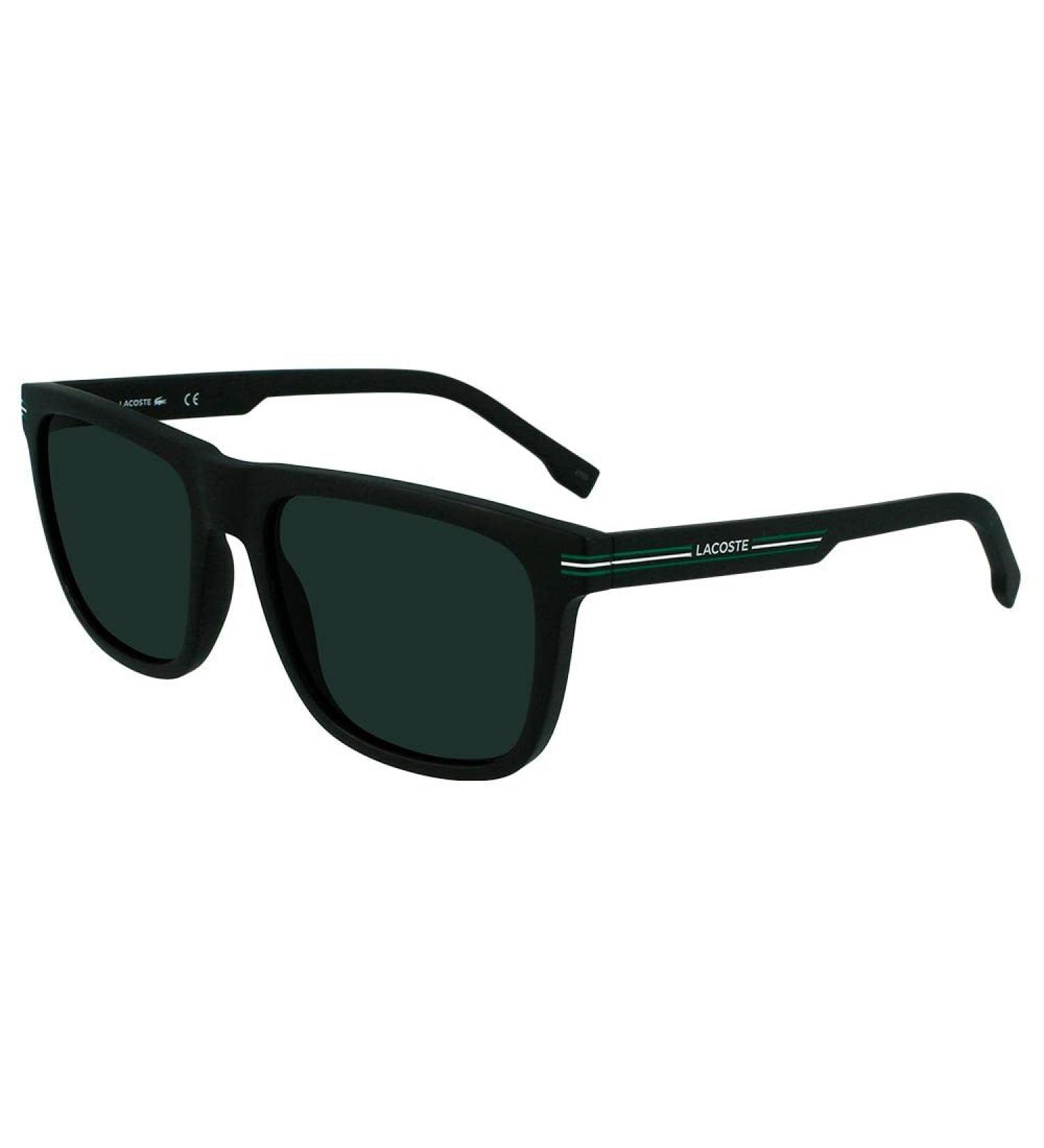 Lacoste Men's Matte Black Sunglasses | Stylish One Size Eyewear for All | International Shipping Available - Buy Online on SooperMarket.com