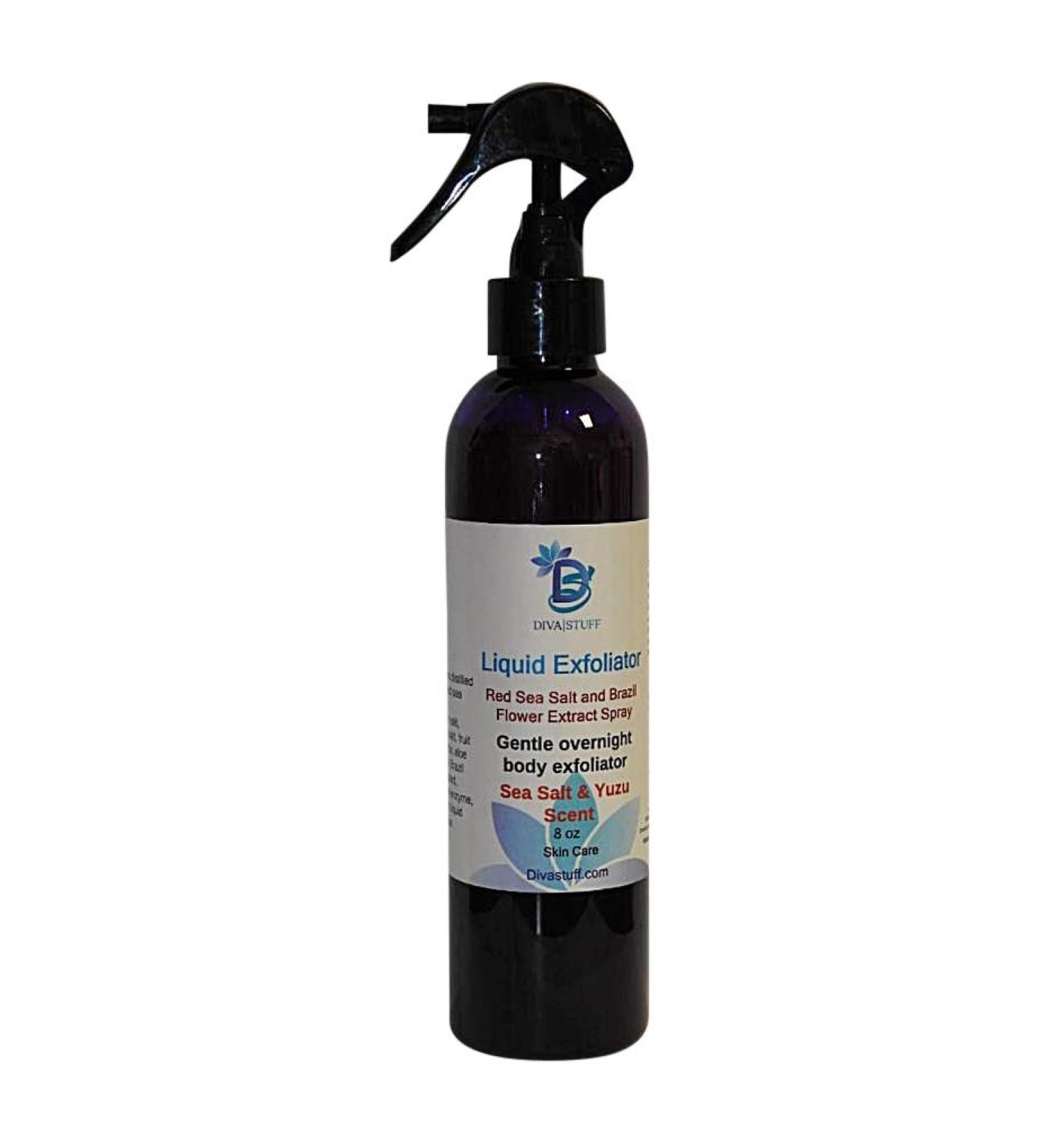Red Sea Salt & Brazil Flower Extract Liquid Exfoliator - Gentle Overnight Body Scrub 8oz | Diva Stuff - Buy Online on SooperMarket.com
