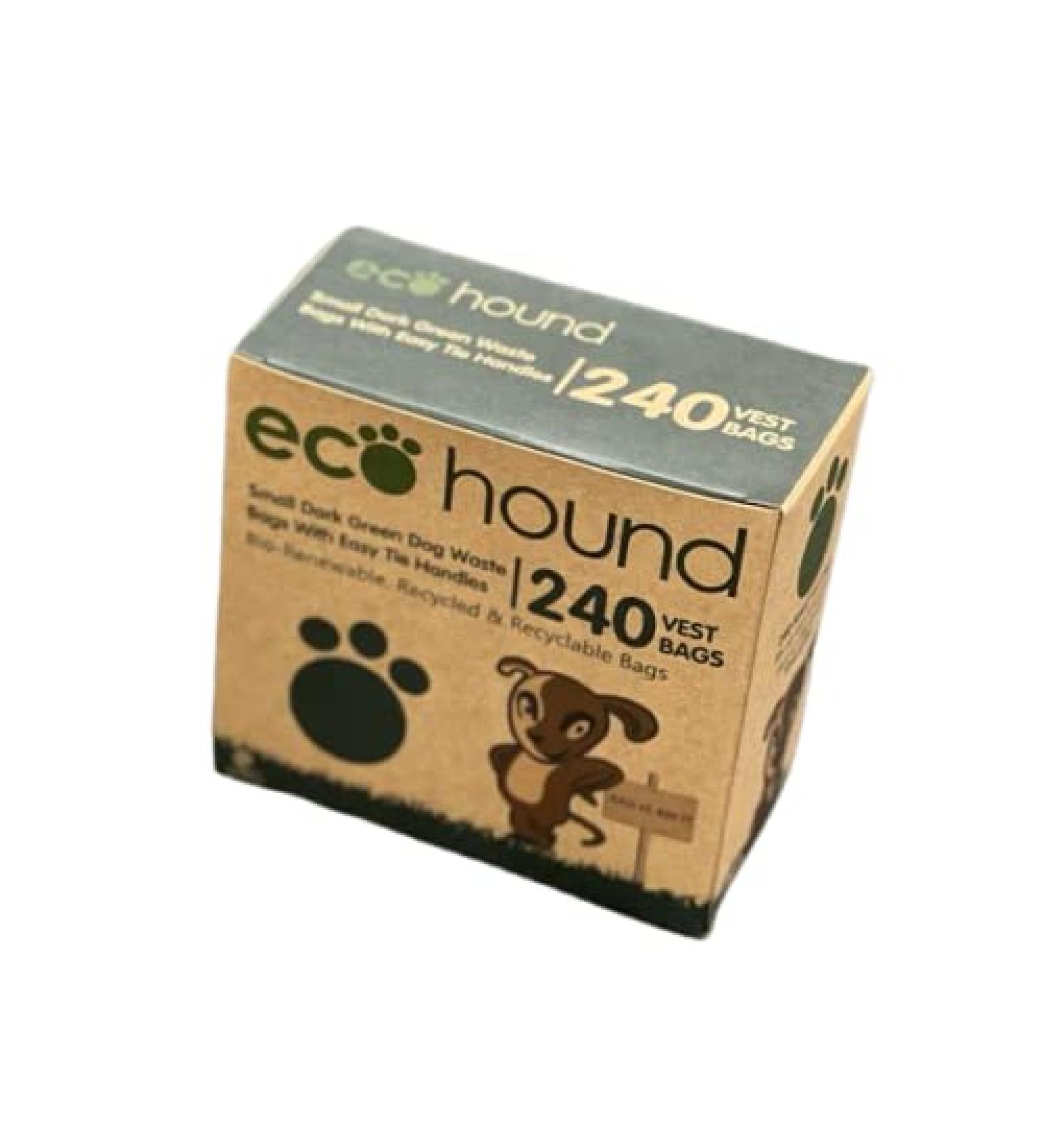 Ecohound Oceanex 240 Small Dog Waste Bags - 16 Rolls (240 Bags) | Tie Handles | Eco-Friendly and Biodegradable - Buy Online on SooperMarket.com