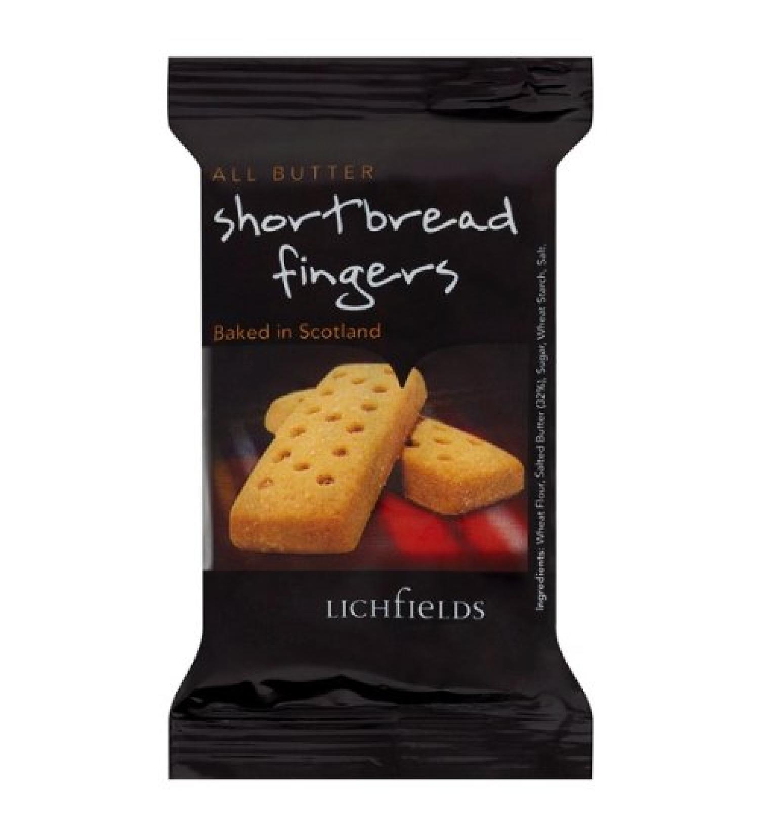 Lichfields All Butter Shortbread Fingers 32x40g