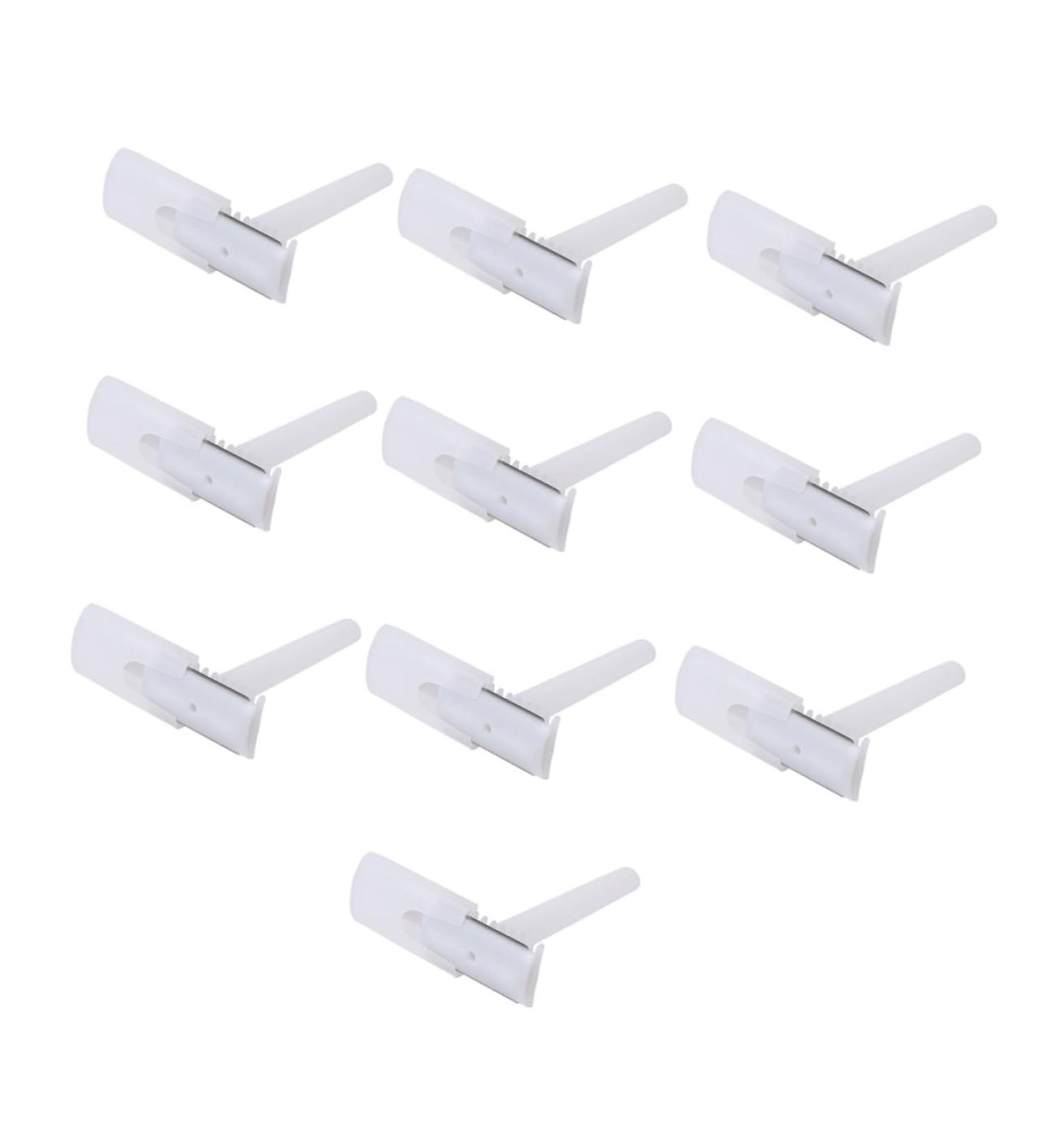 Magiclulu 50-Pack Disposable Skin Knives & Hair Razors - Reusable Straws with Case for Men & Pedicure - Double-Cut Hair Removal Razor (ABS White) - Buy Online on SooperMarket.com